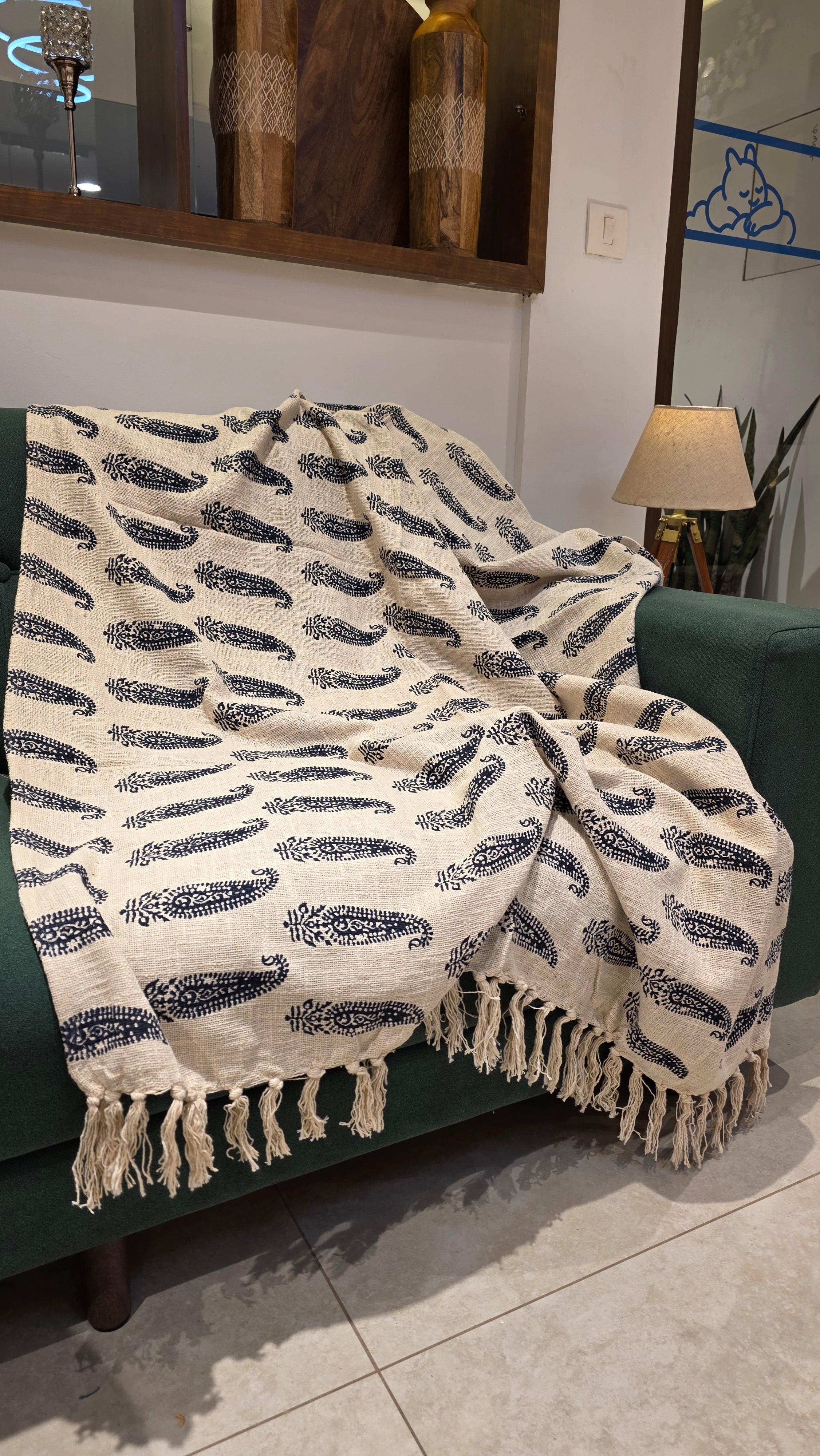 Printed Sofa Throw