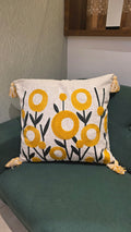 Embroidered Jute Cushion Cover – 24 x 24 inches