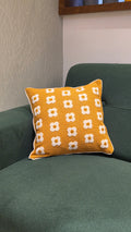 Embroidered Jute Cushion Cover – 16 x 16 inches