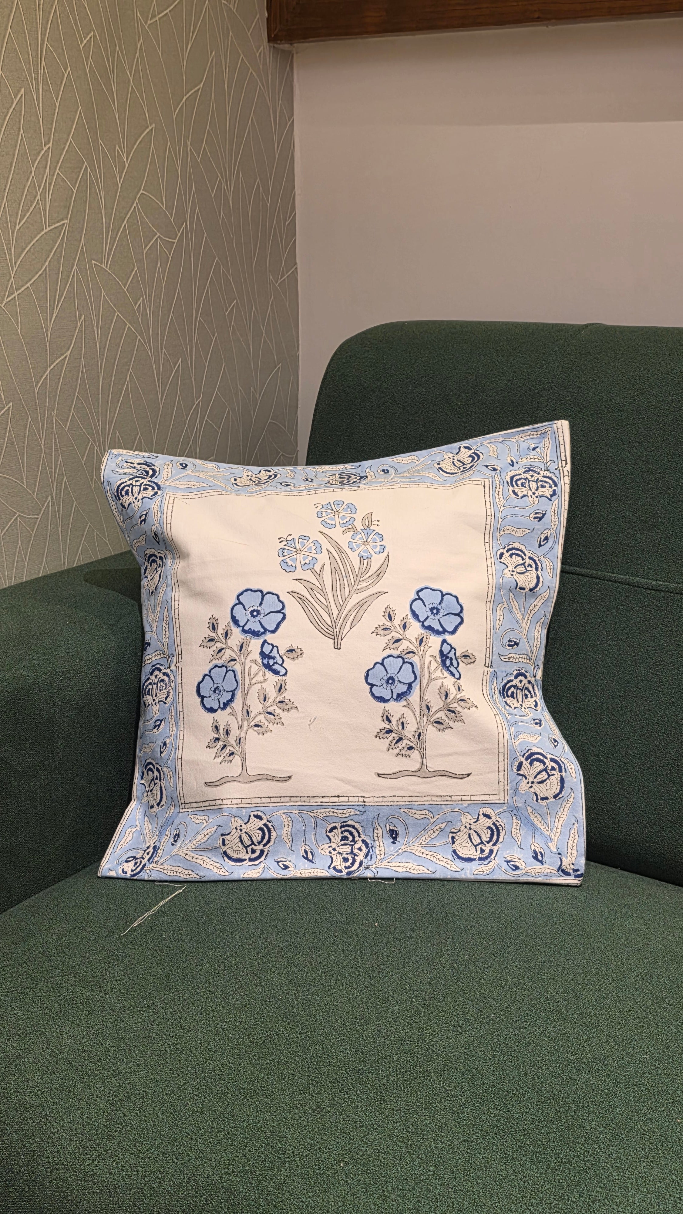 Hand Block Cushion Cover – 16 x 16 inches