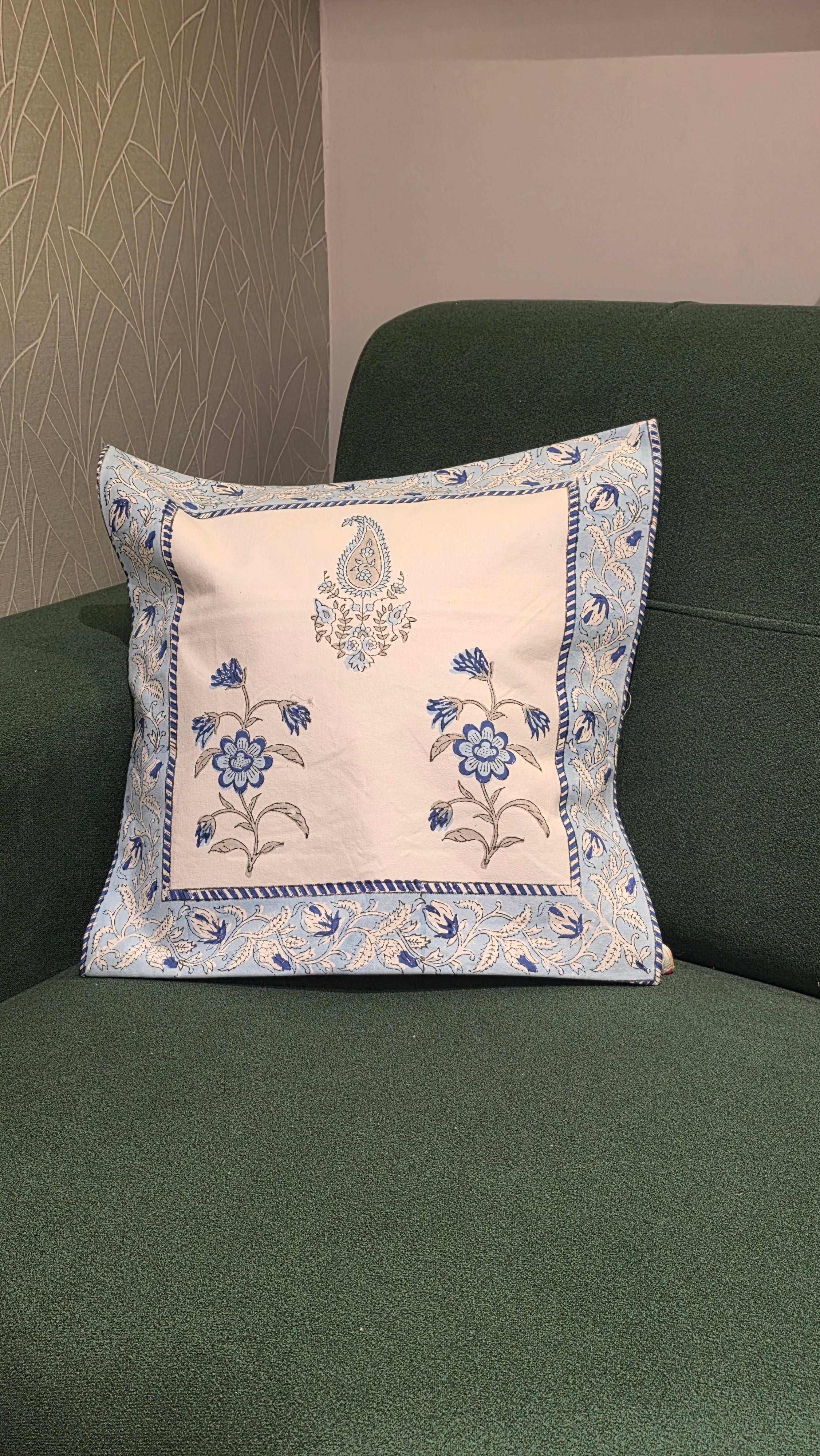 Hand Block Cushion Cover – 16 x 16 inches