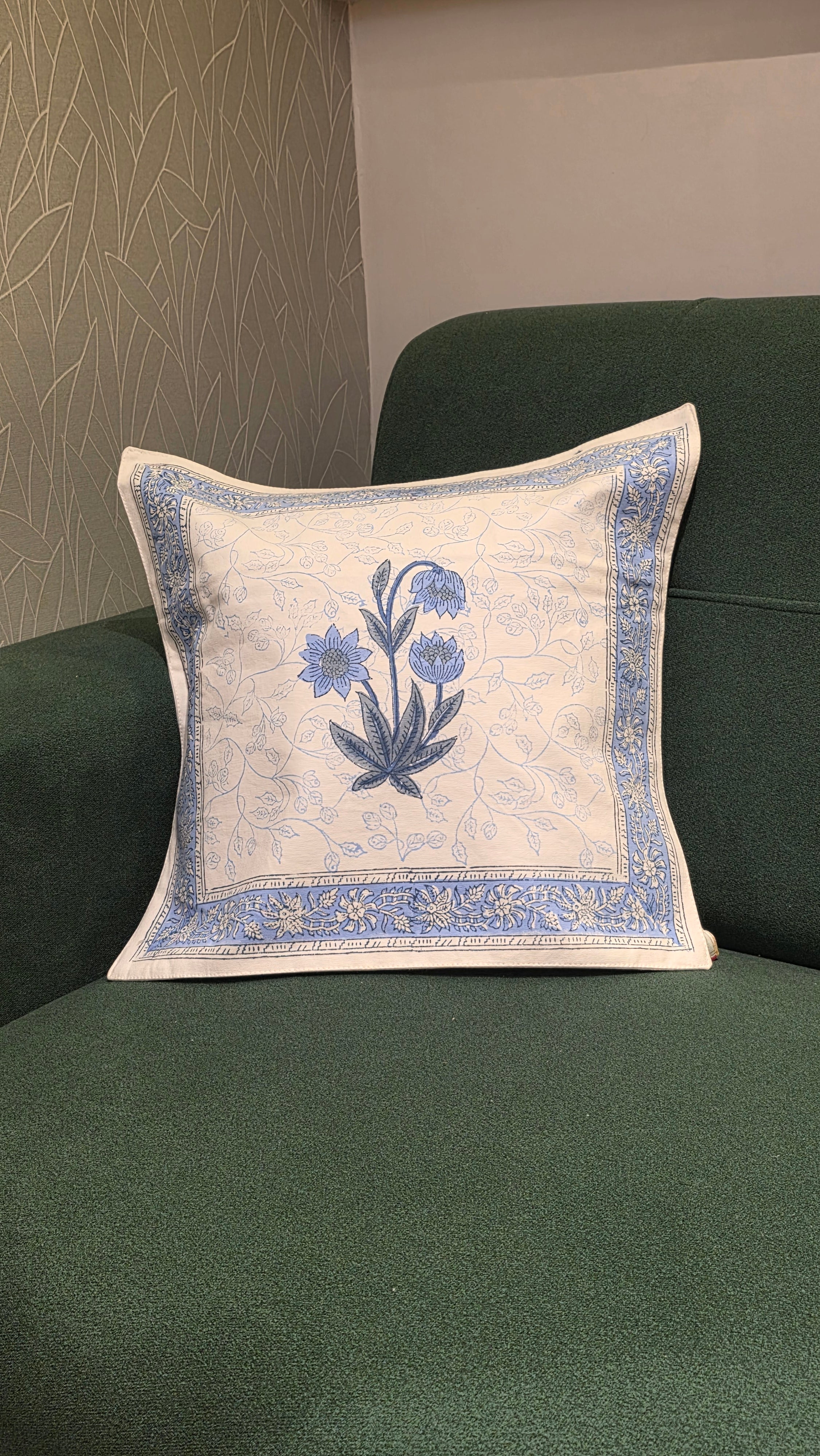 Hand Block Cushion Cover – 16 x 16 inches