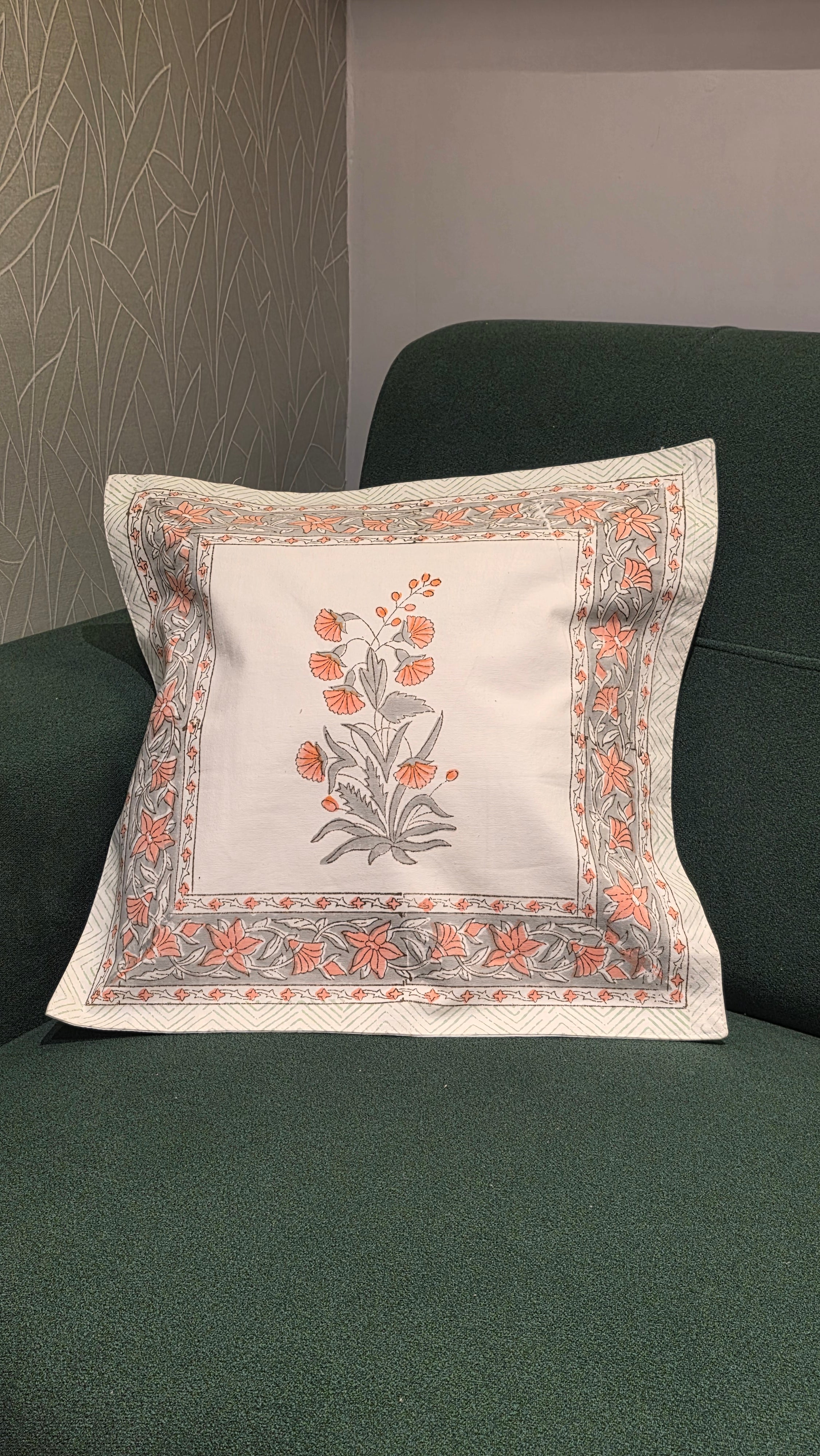 Hand Block Cushion Cover – 16 x 16 inches