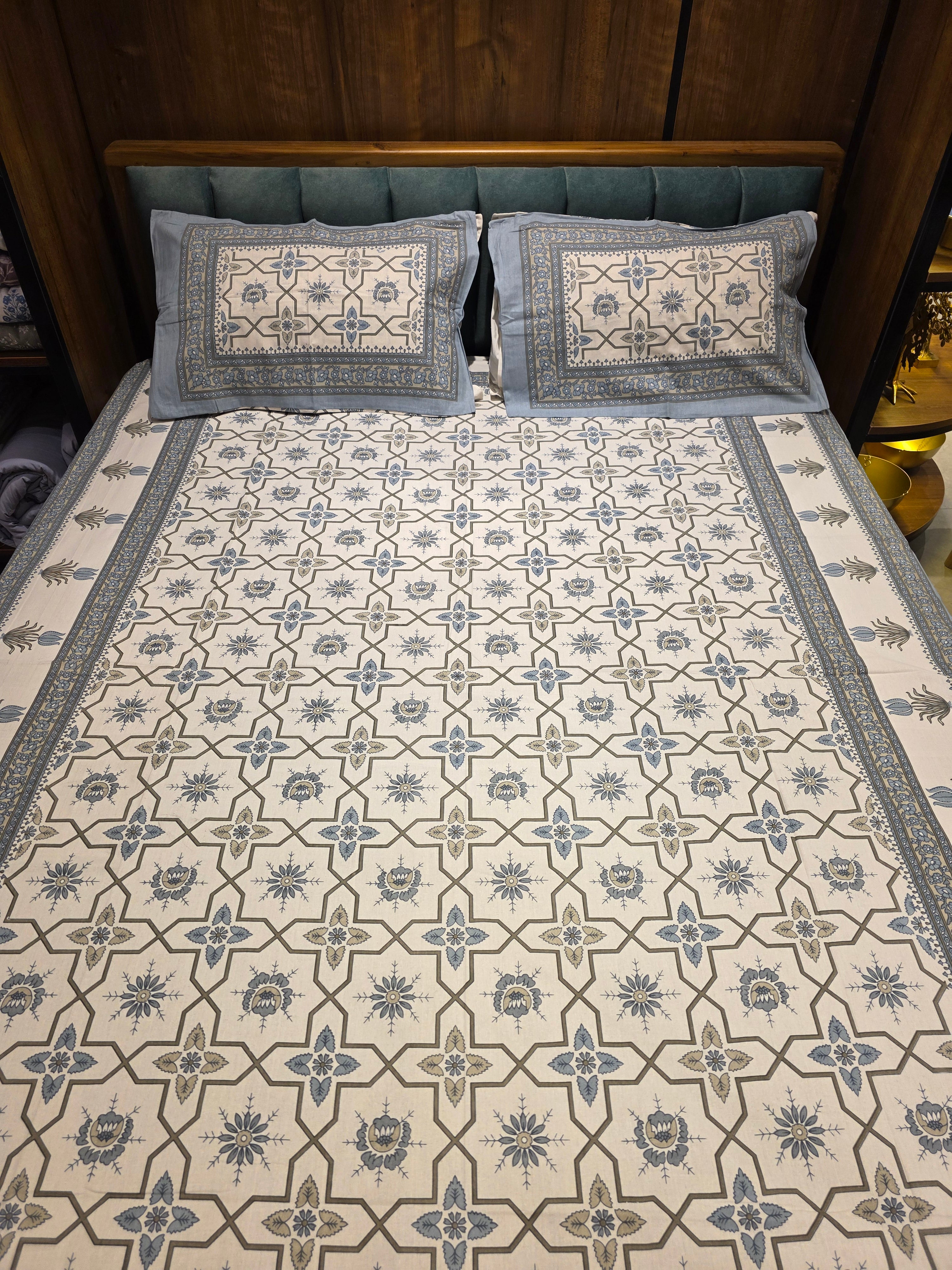 Cotton Double Bedsheet Set