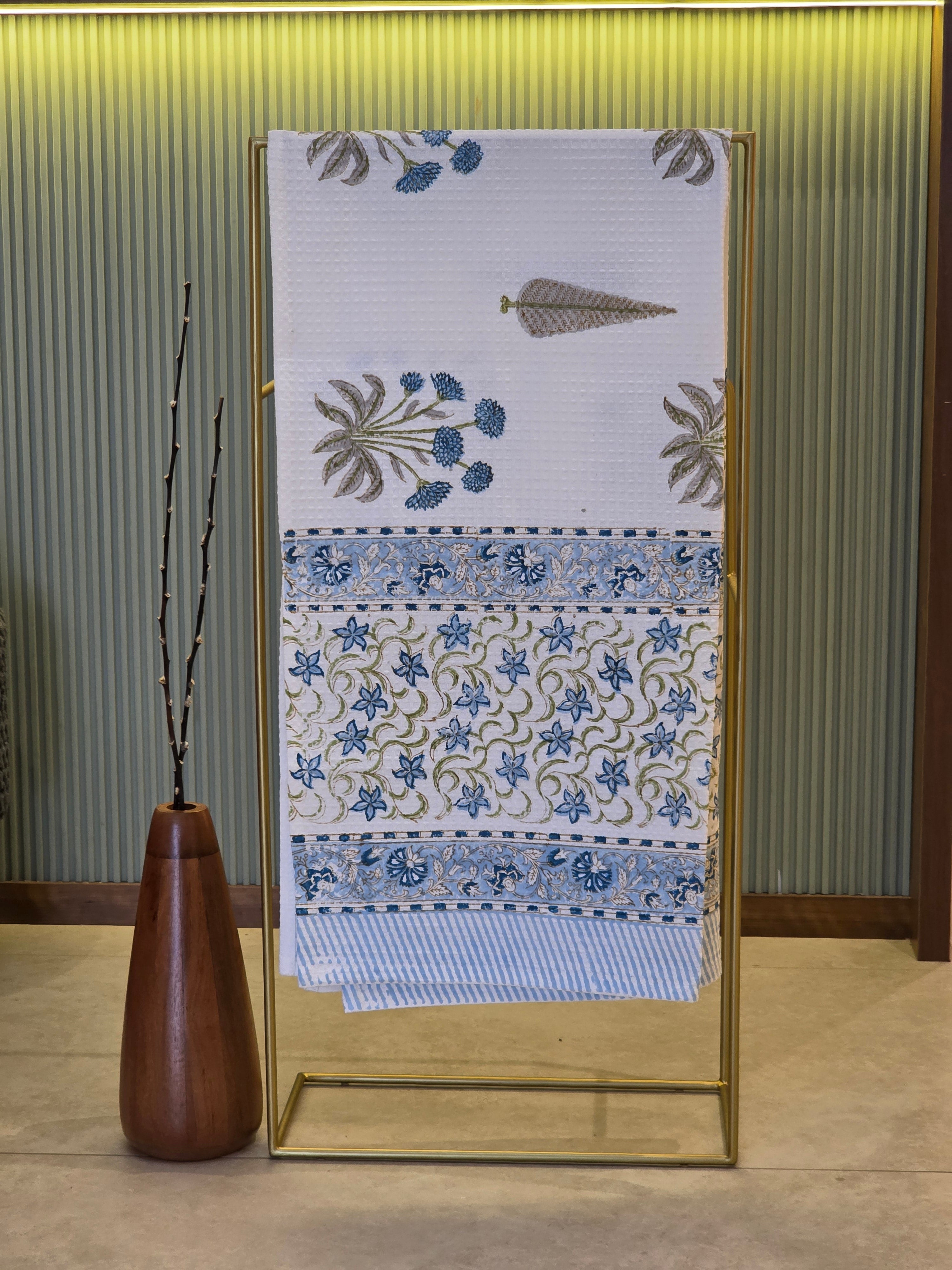 Pure Cotton Hand Block Print Bath Towel
