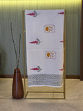 Pure Cotton Hand Block Print Bath Towel