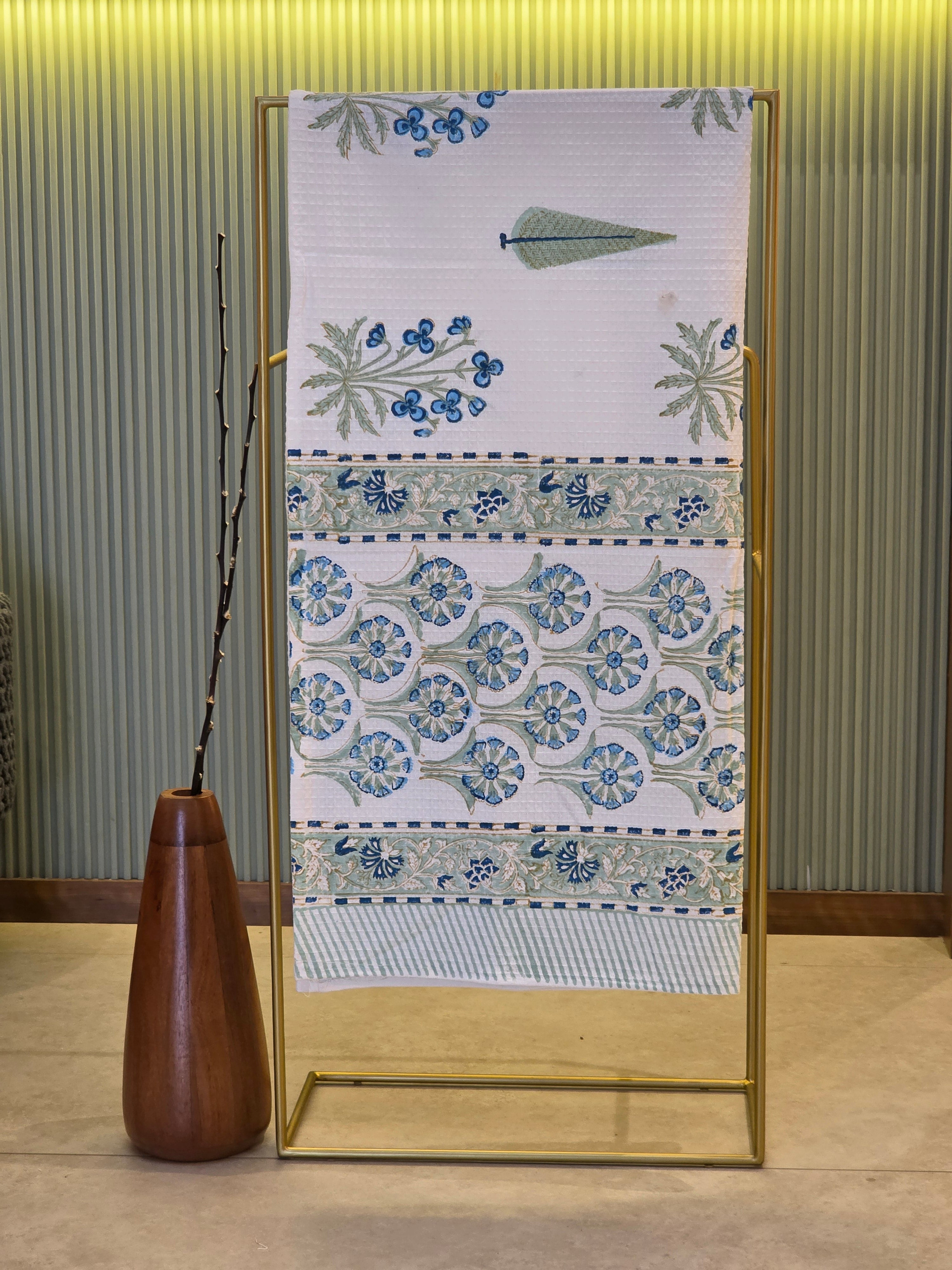 Pure Cotton Hand Block Print Bath Towel
