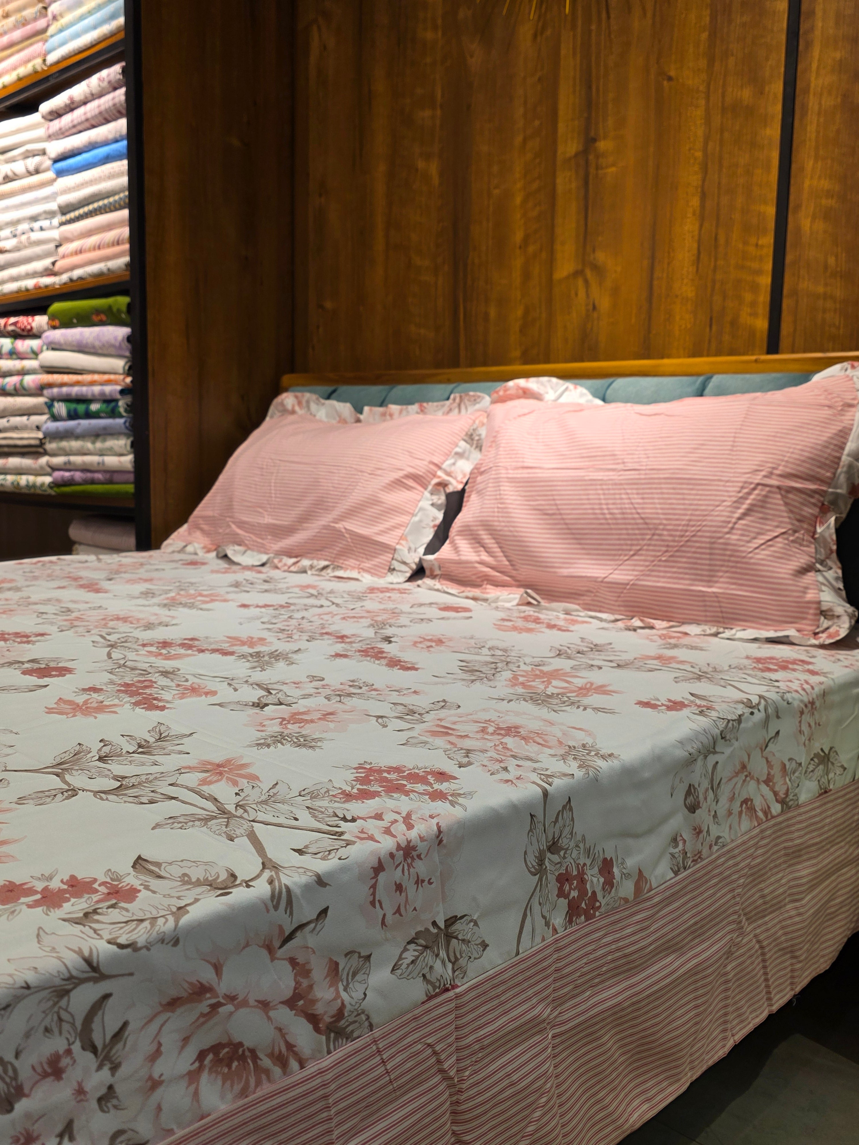 Floral King Size Bedsheet Set