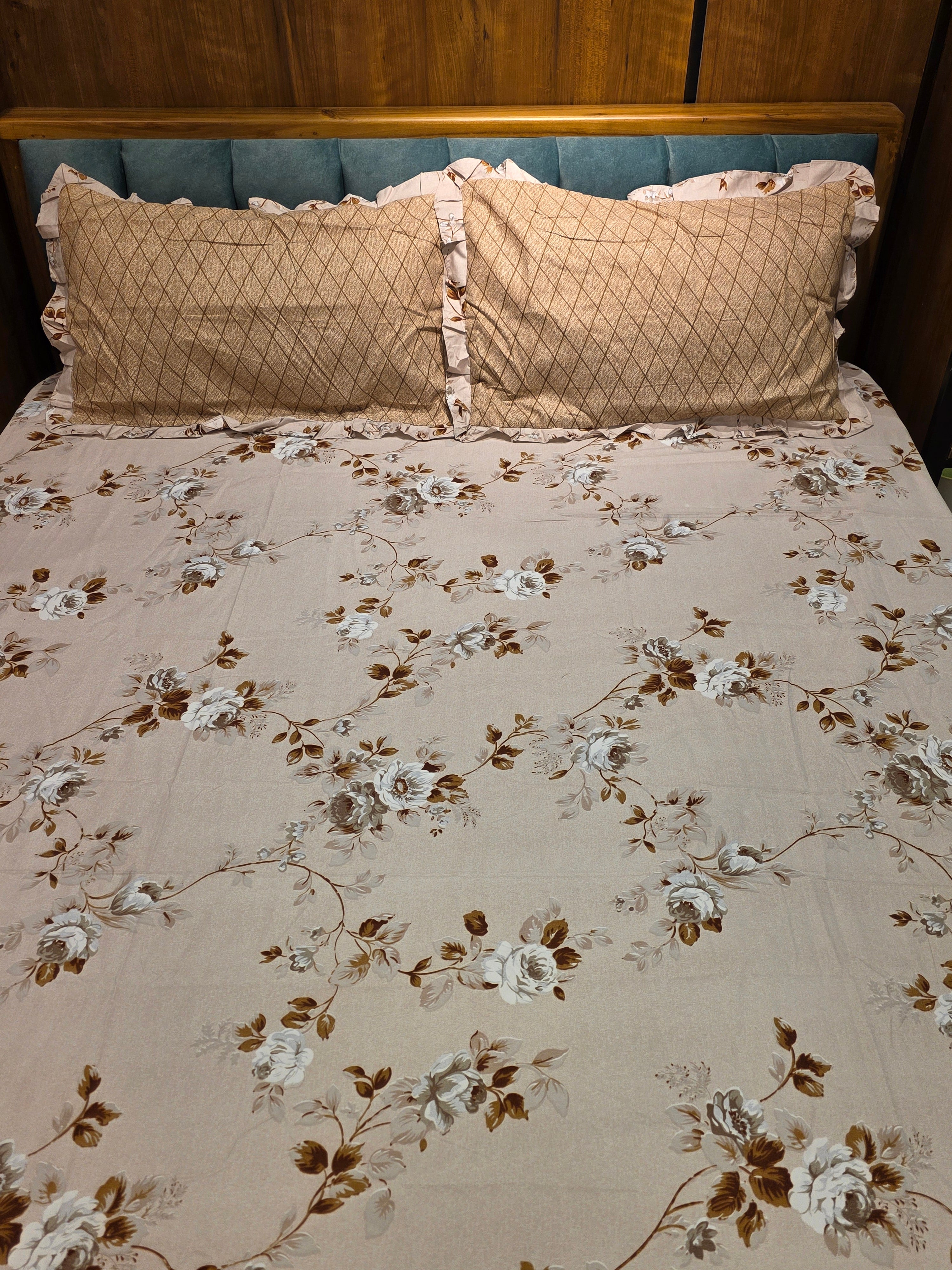 Floral King Size Bedsheet Set
