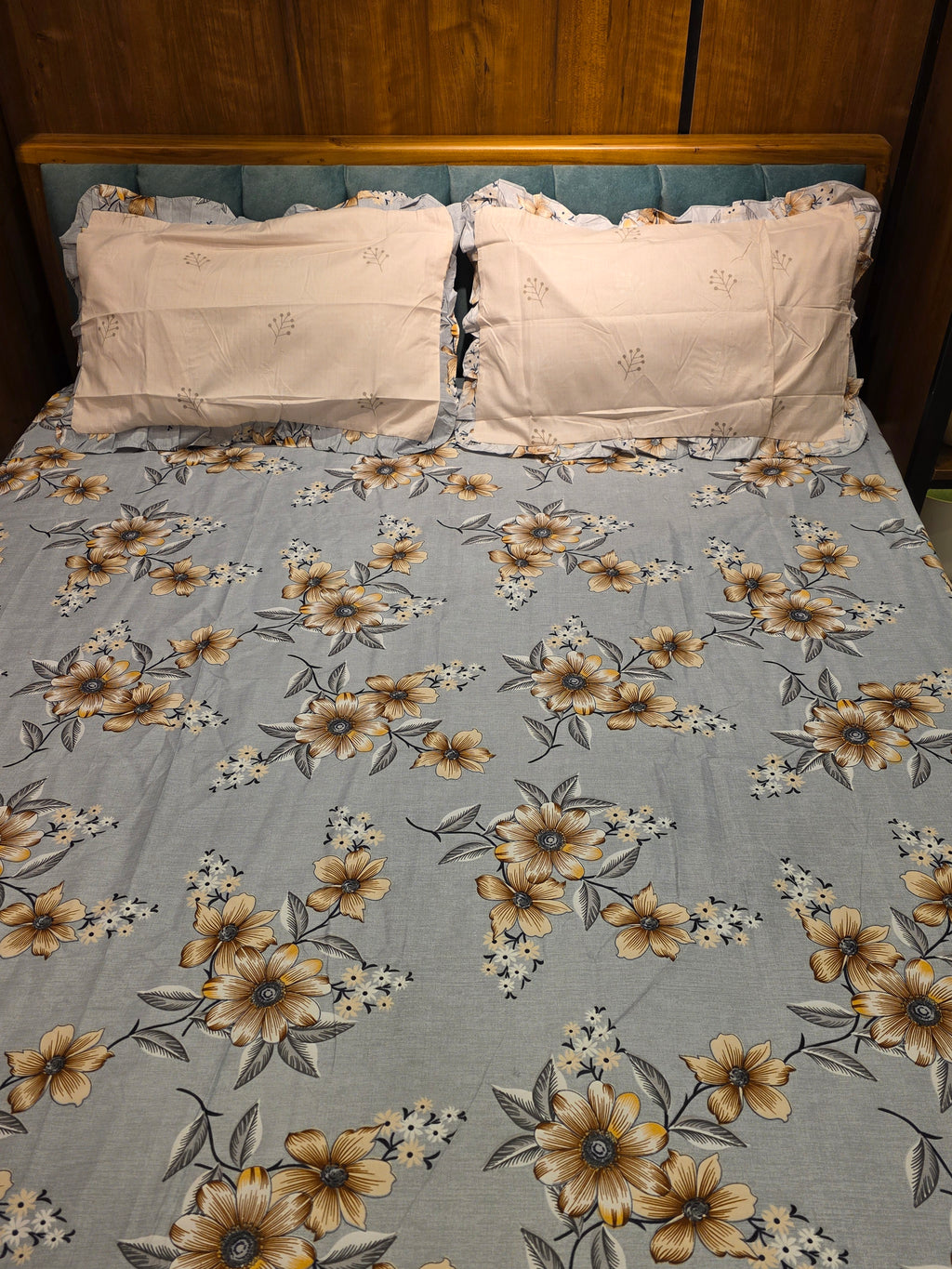 Floral King Size Bedsheet Set