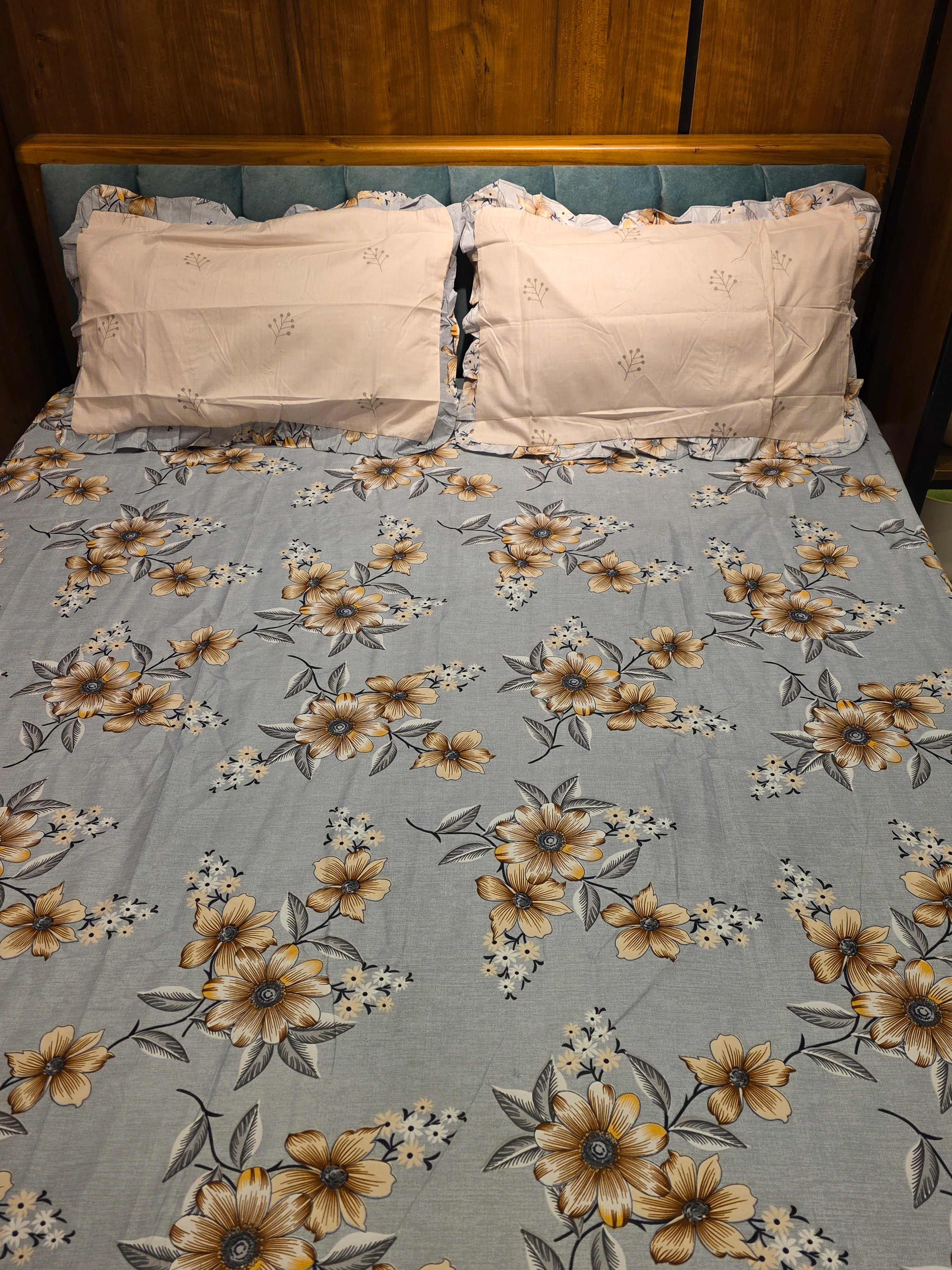 Floral King Size Bedsheet Set