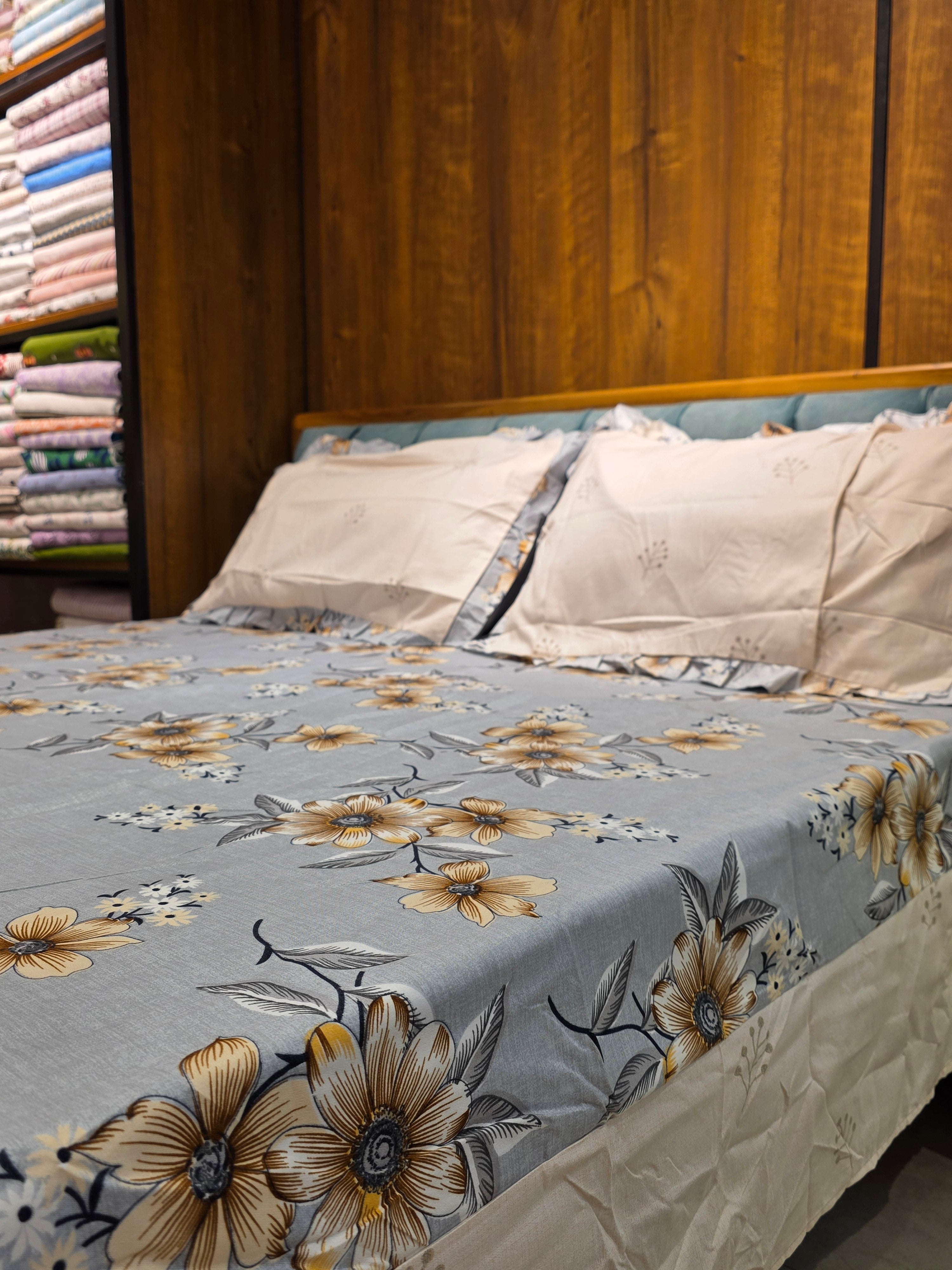 Floral King Size Bedsheet Set