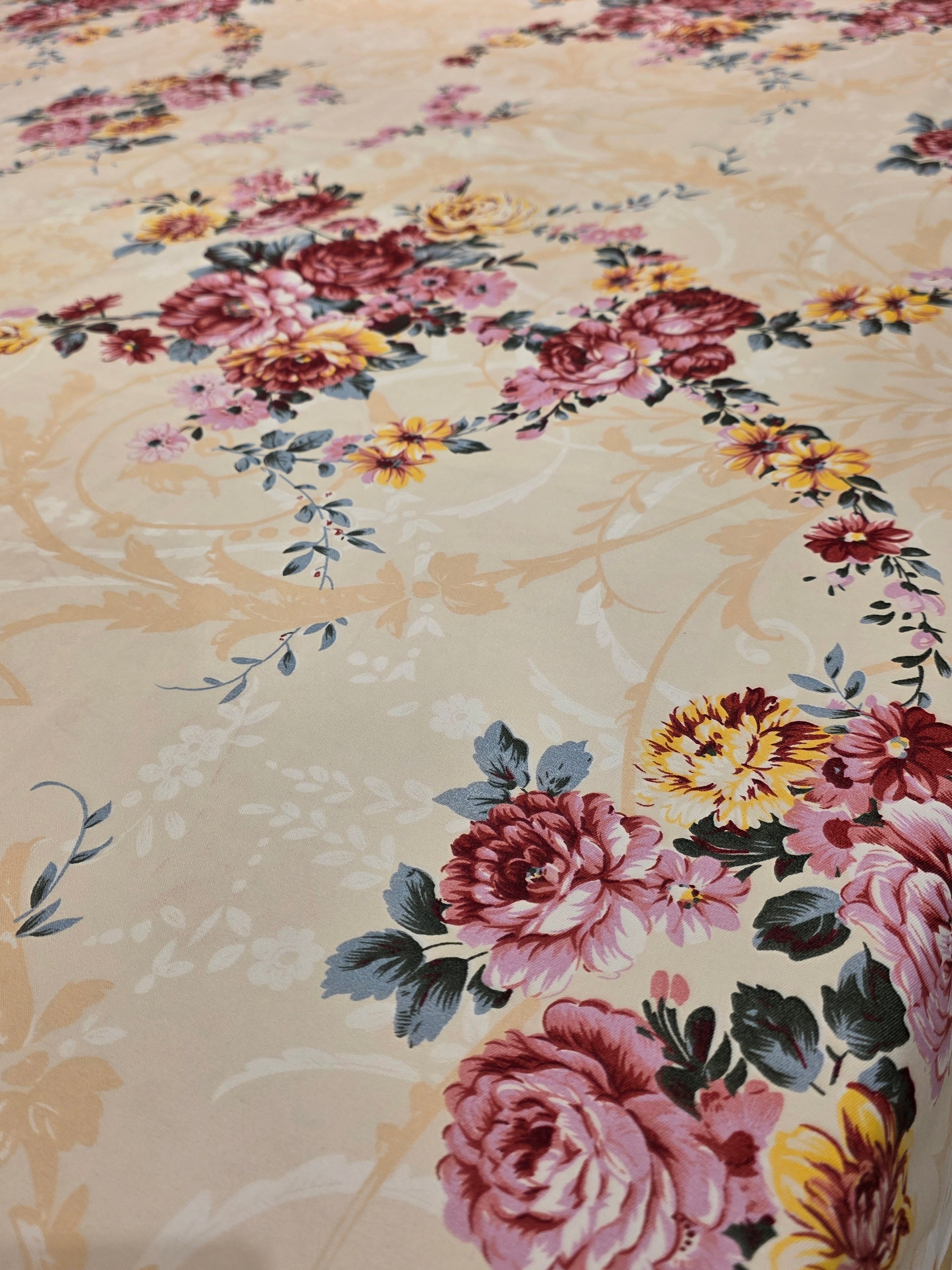 Floral King Size Bedsheet Set