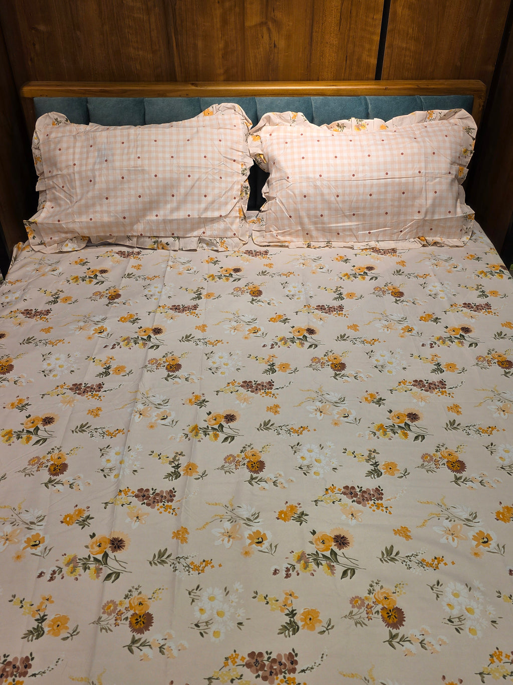 Floral King Size Bedsheet Set