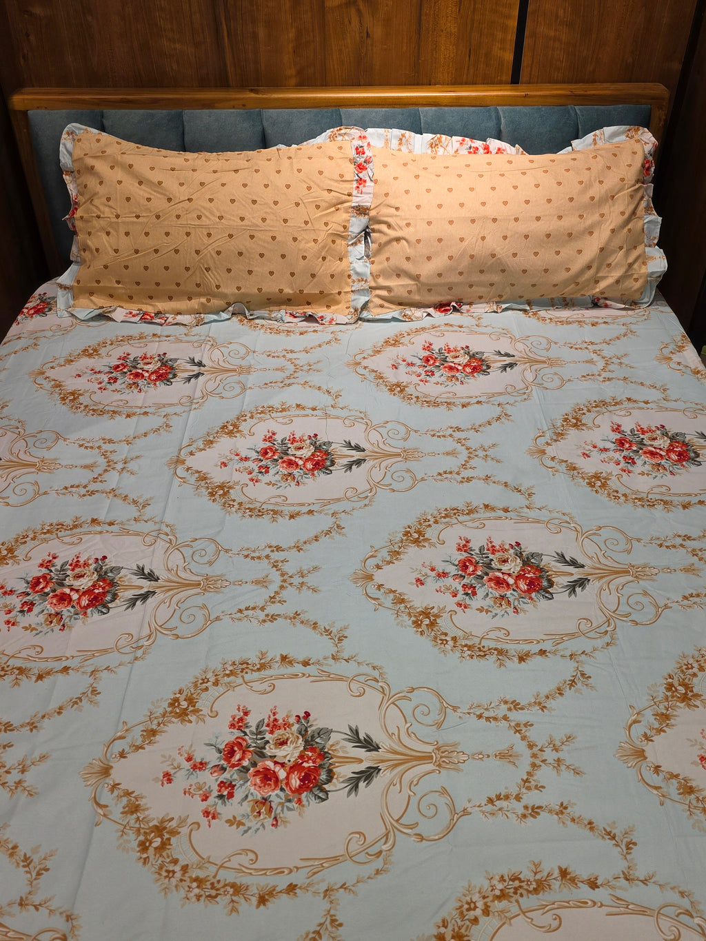 Floral King Size Bedsheet Set