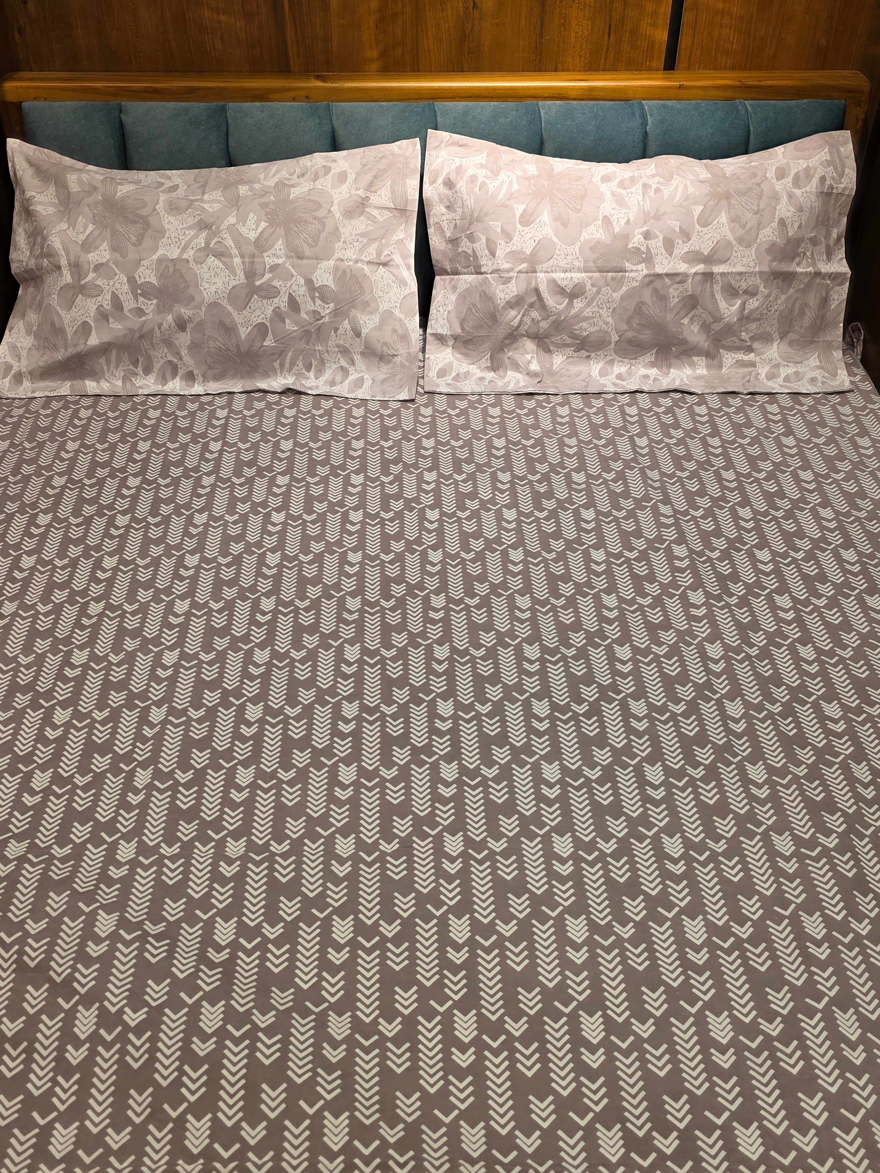 King Size Contrast Bedsheet Set