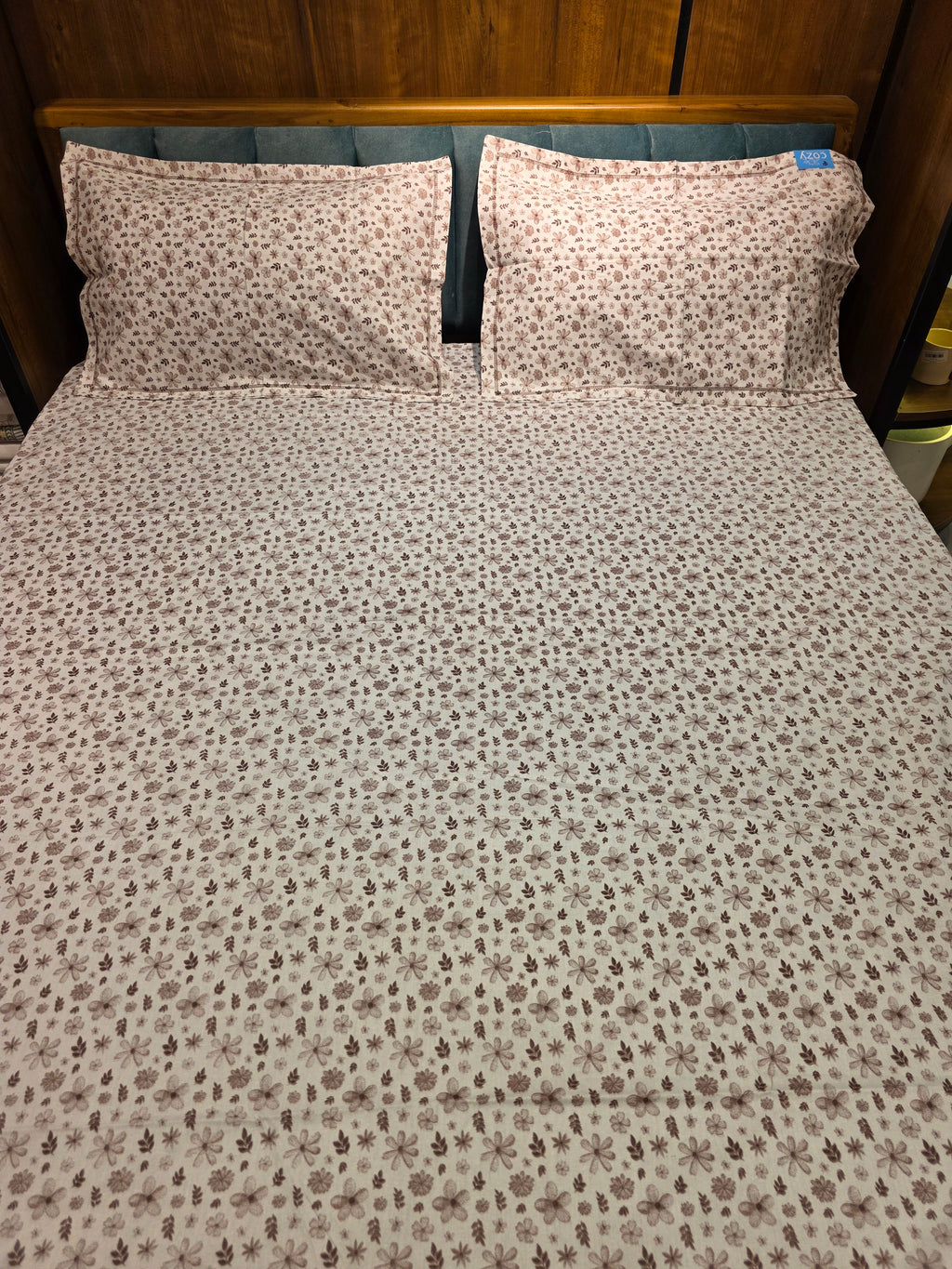 Queen Size Floral Bedsheet Set