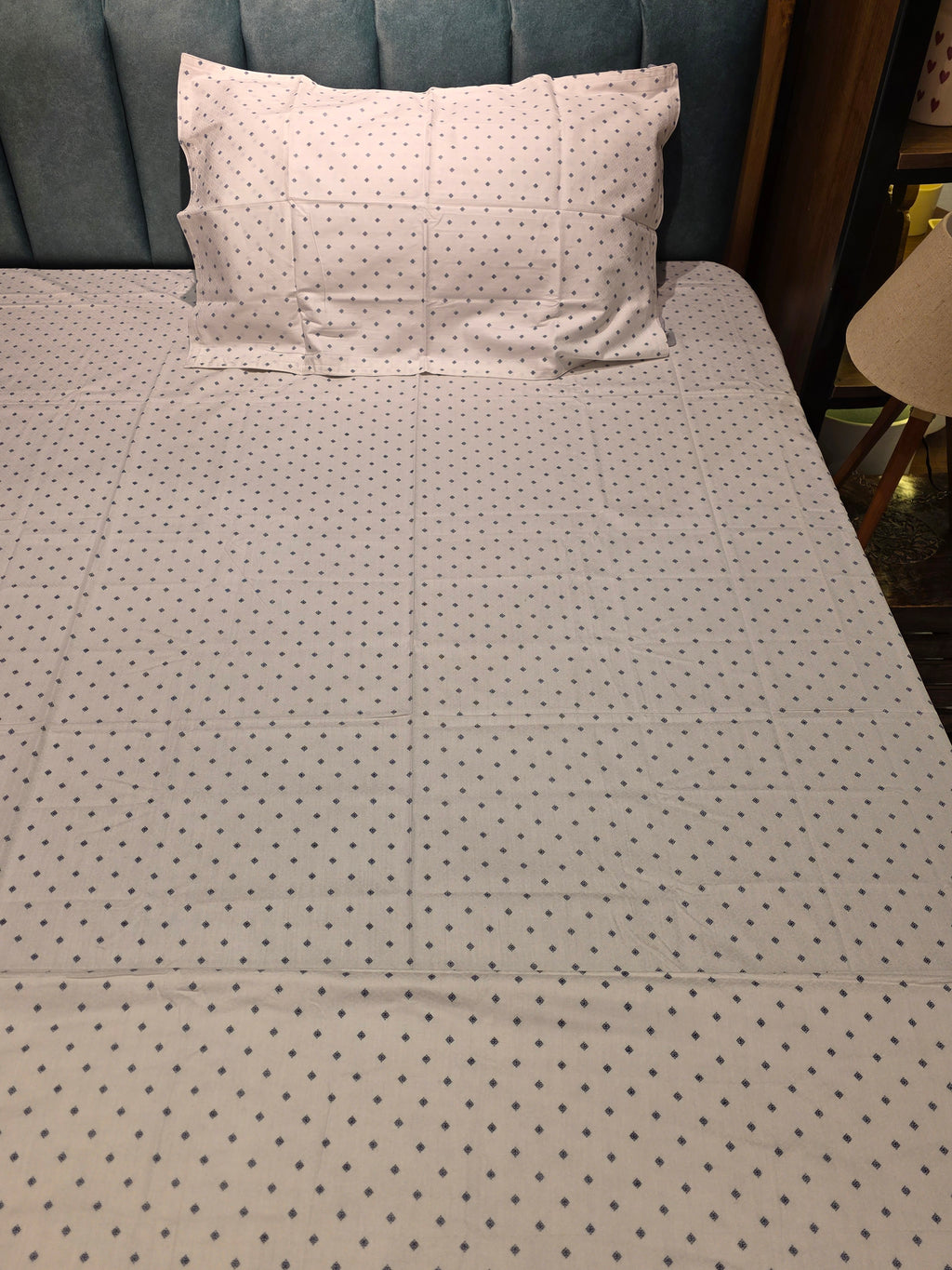 Premium Single Bedsheet & Reversible Dohar Set