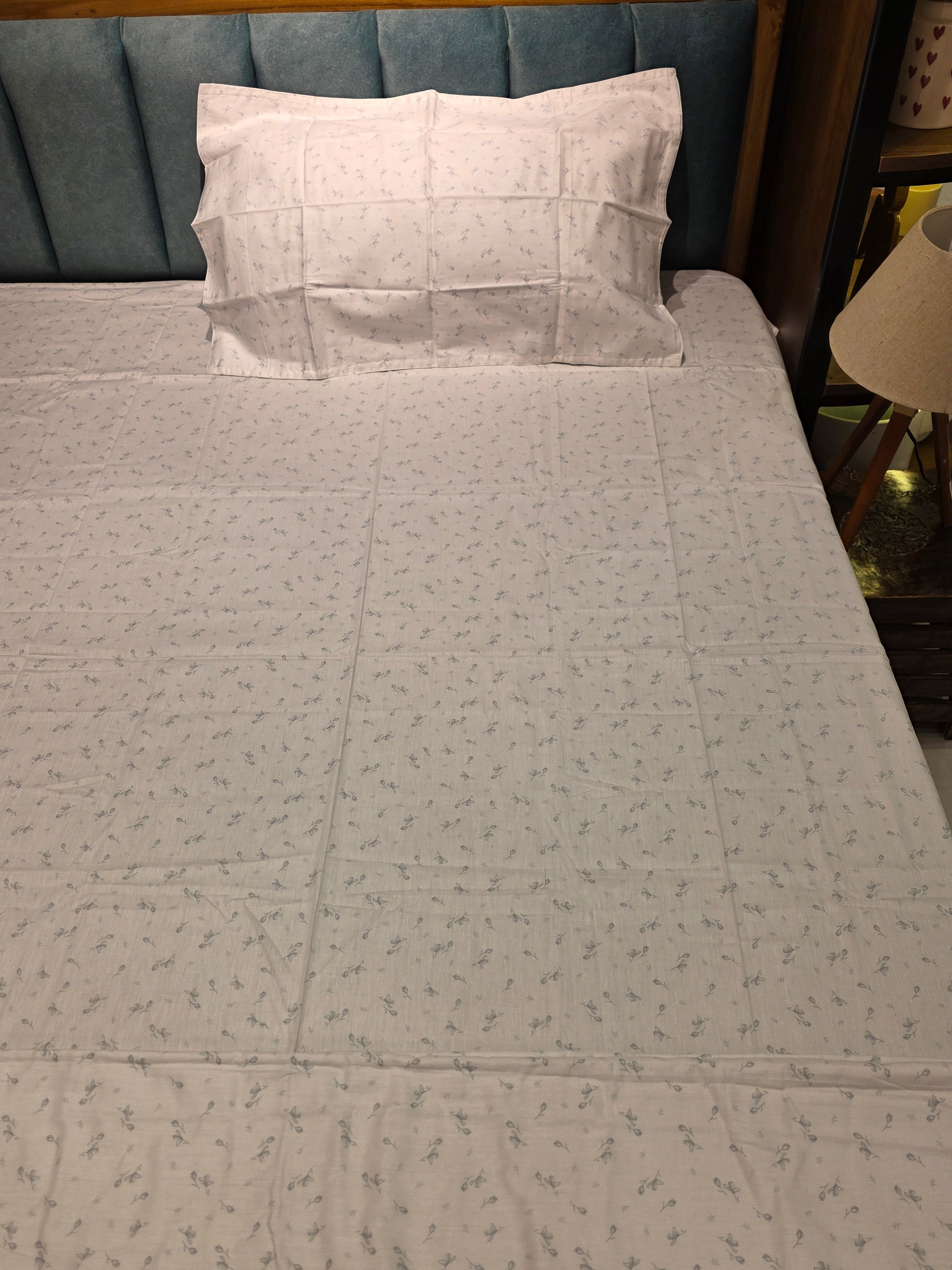 Premium Single Bedsheet & Reversible Dohar Set