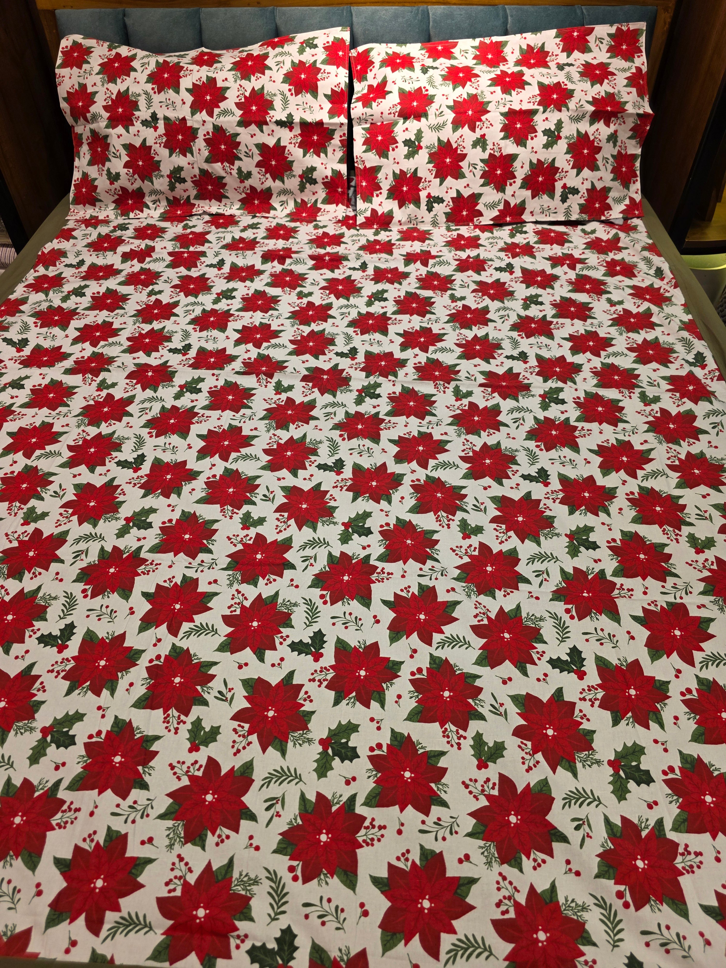 Queen Border Bedsheet Set