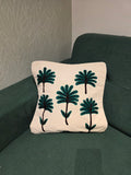 Embroidered Jute Cushion Cover – 16 x 16 inches