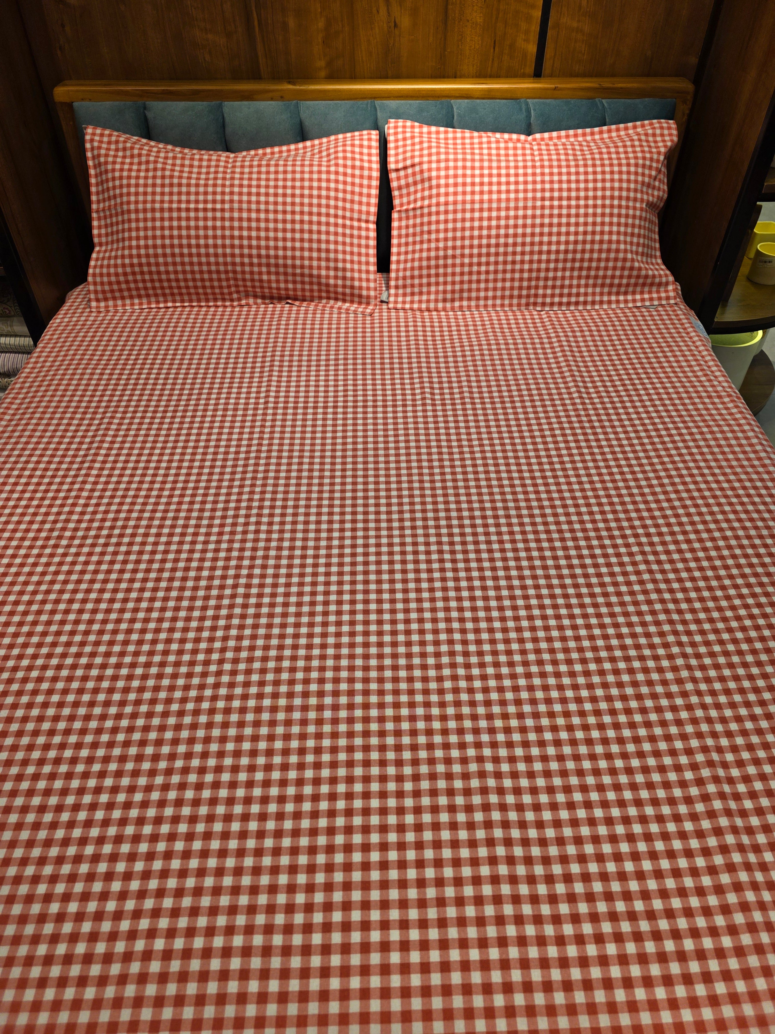 Pure Cotton Single Bedsheet Set