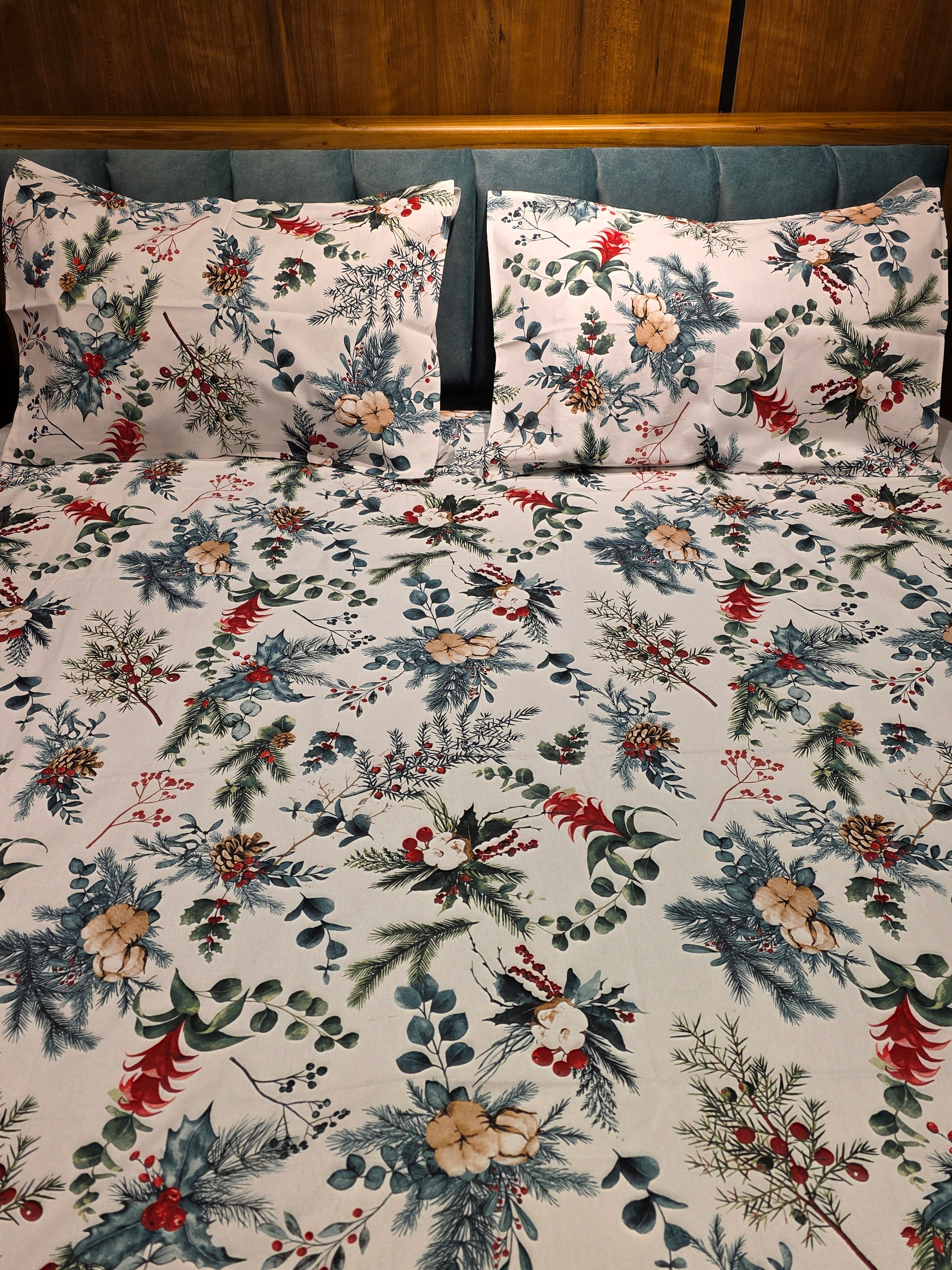 Pure Cotton Single Bedsheet Set