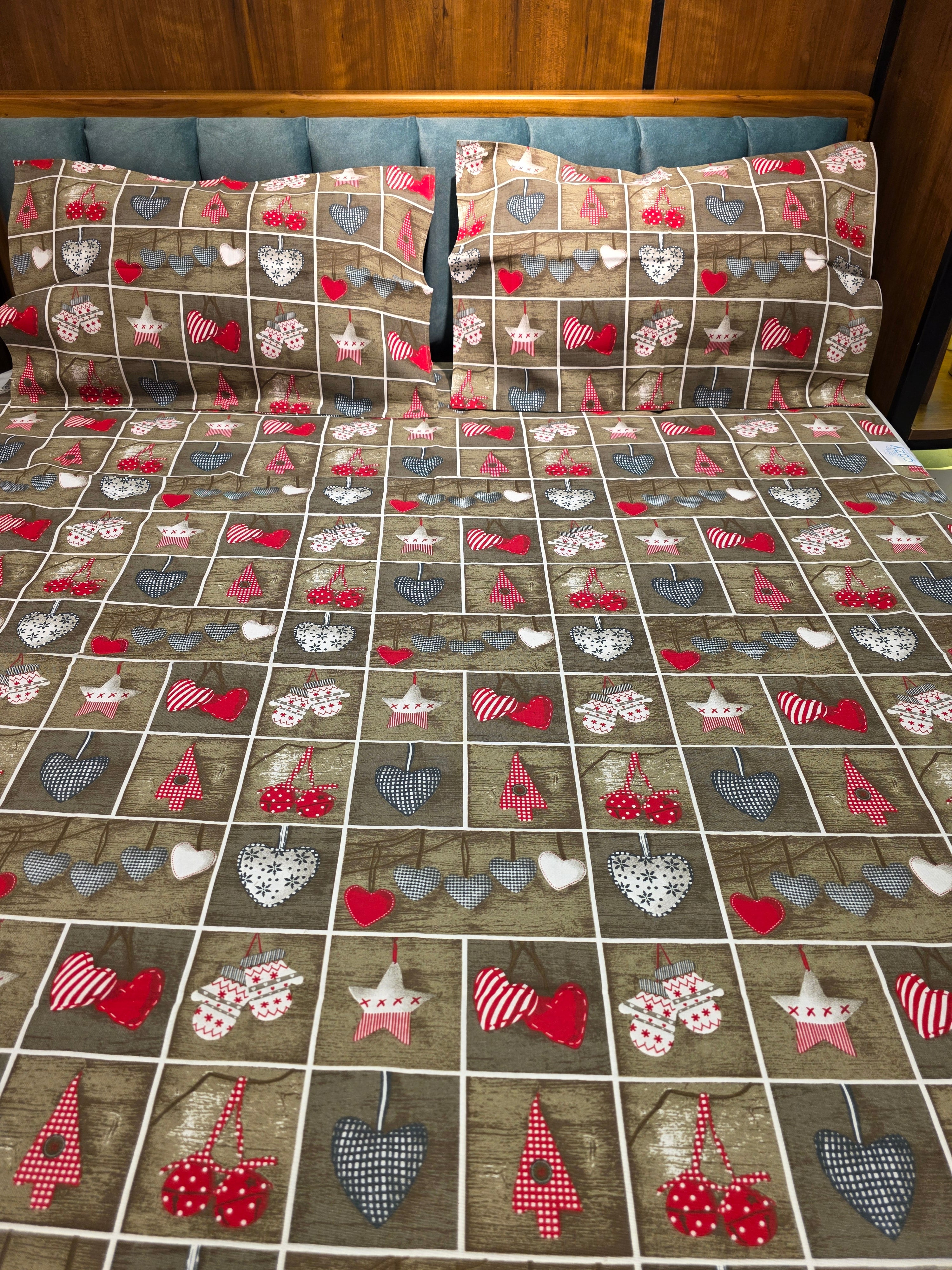 Pure Cotton Single Bedsheet Set