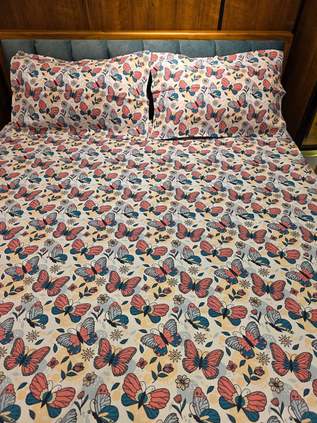 Pure Cotton Single Bedsheet Set