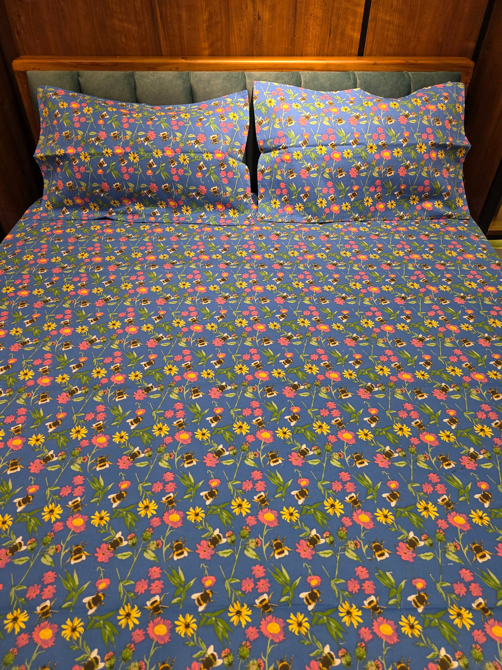 Pure Cotton Double Bedsheet Set