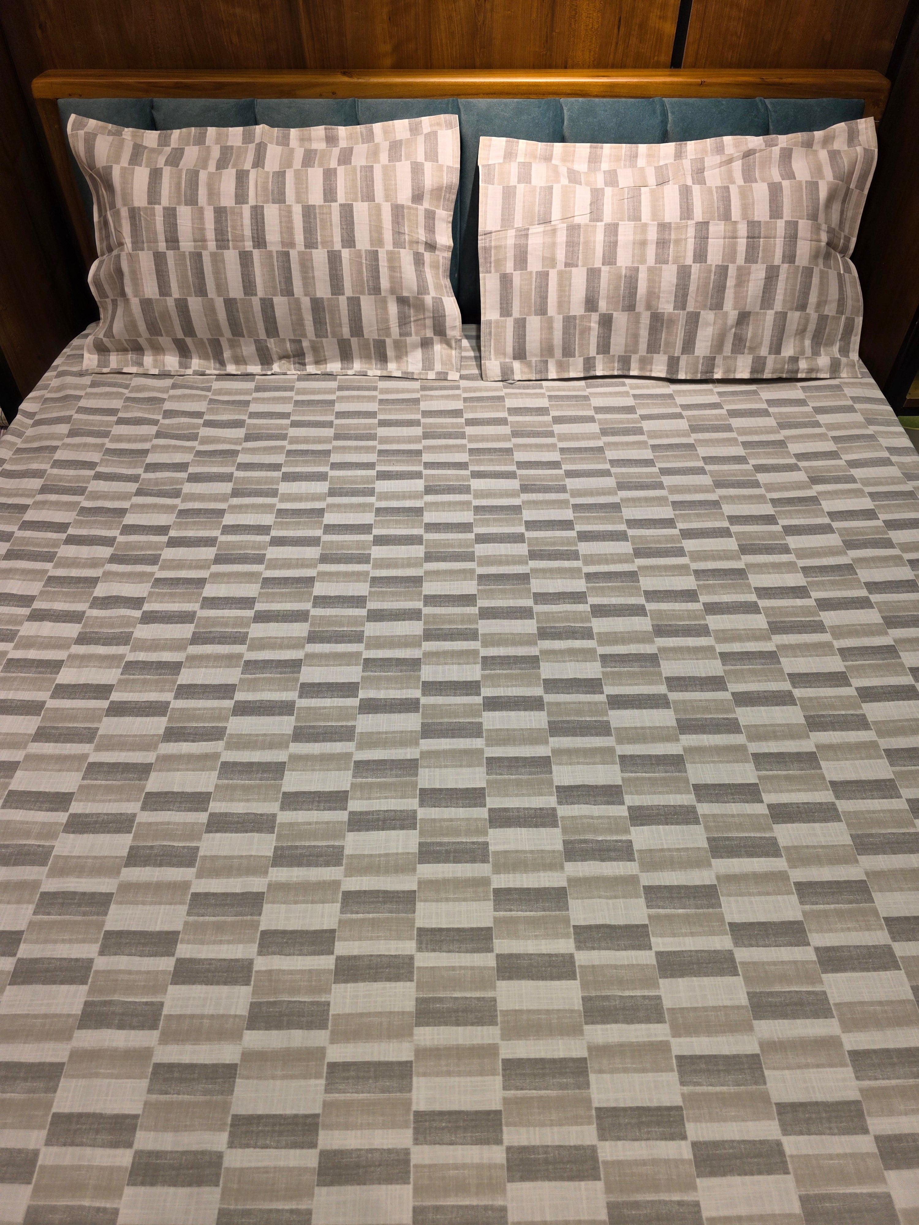 Pure Cotton Double Bedsheet Set