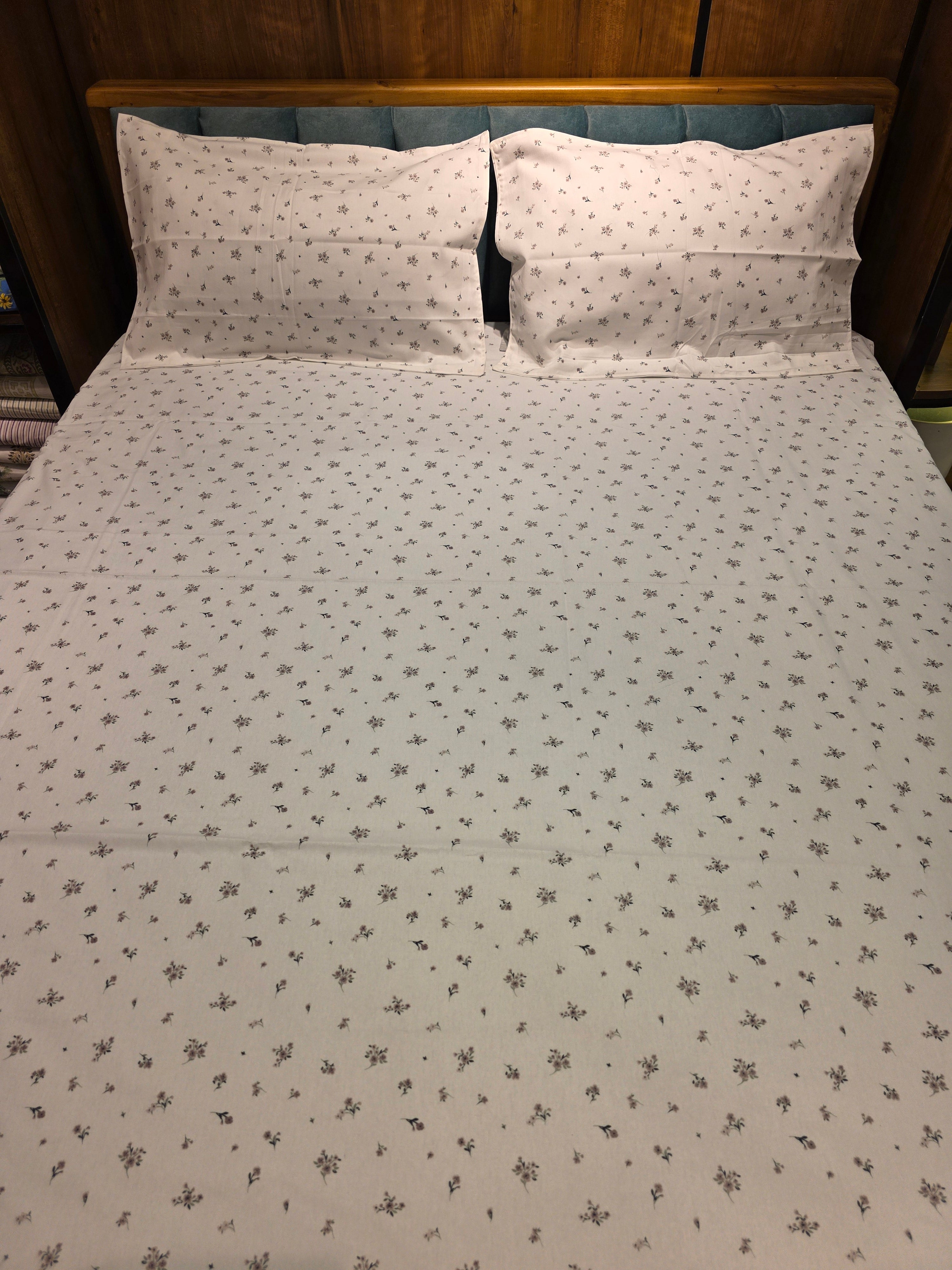 Pure Cotton Double Bedsheet Set