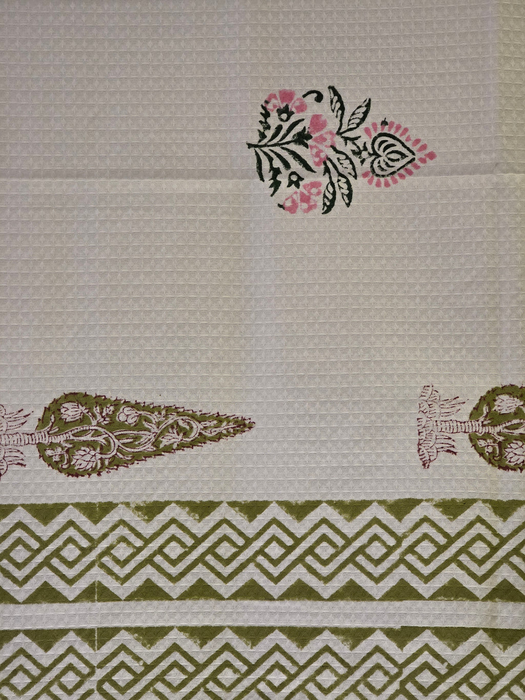 Pure Cotton Hand Block Print Bath Towel
