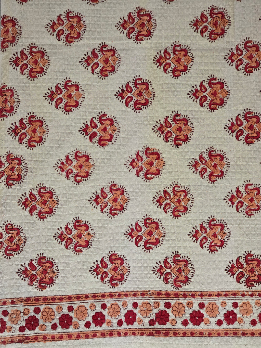 Pure Cotton Hand Block Print Bath Towel