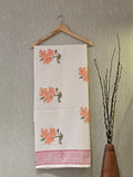 Pure Cotton Hand Block Print Bath Towel