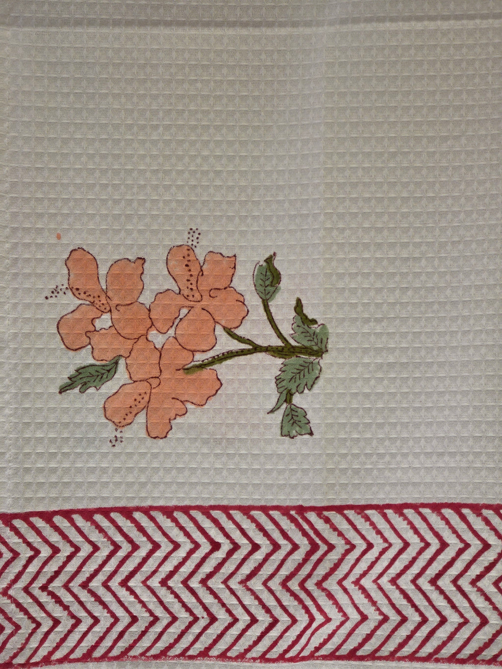 Pure Cotton Hand Block Print Bath Towel