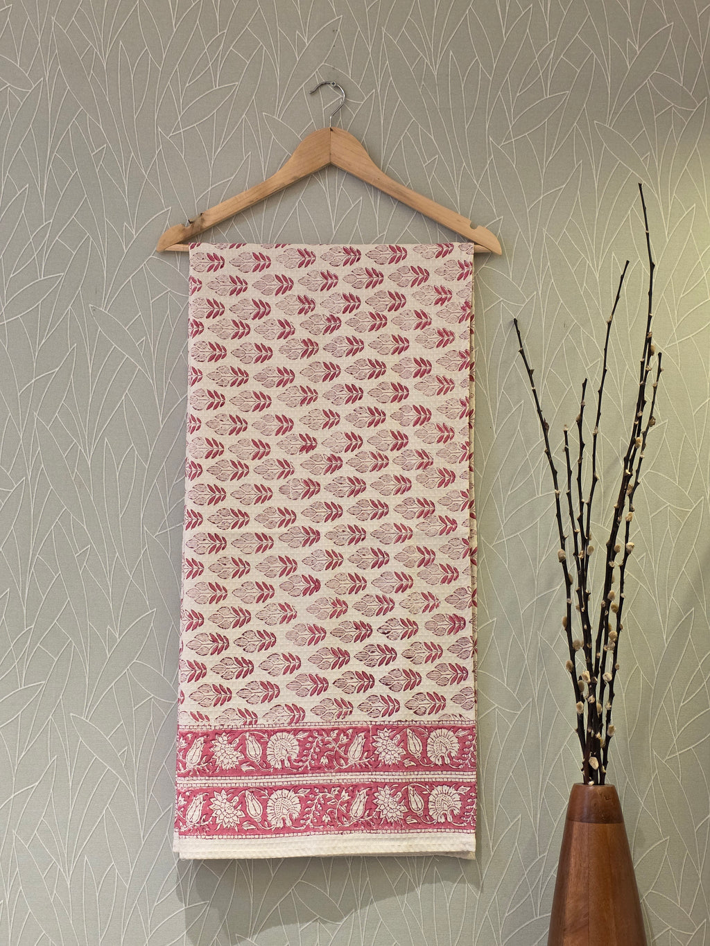 Pure Cotton Hand Block Print Bath Towel