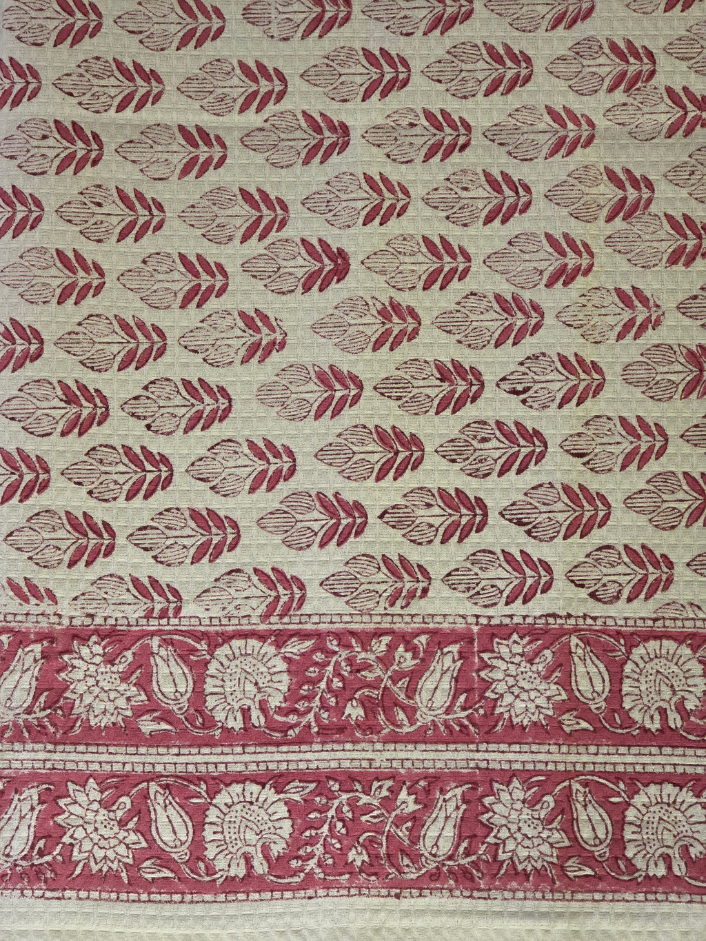 Pure Cotton Hand Block Print Bath Towel