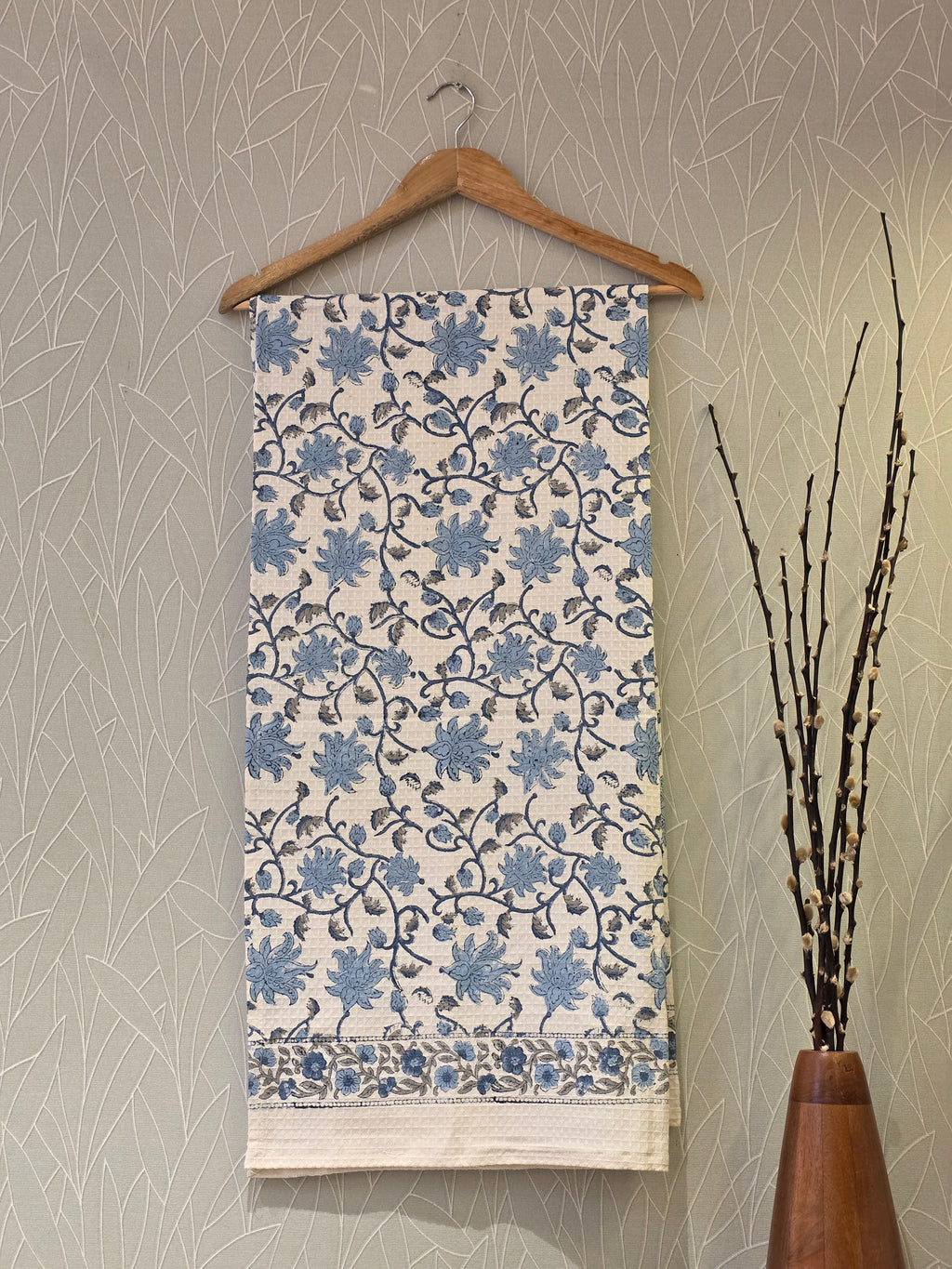 Pure Cotton Hand Block Print Bath Towel