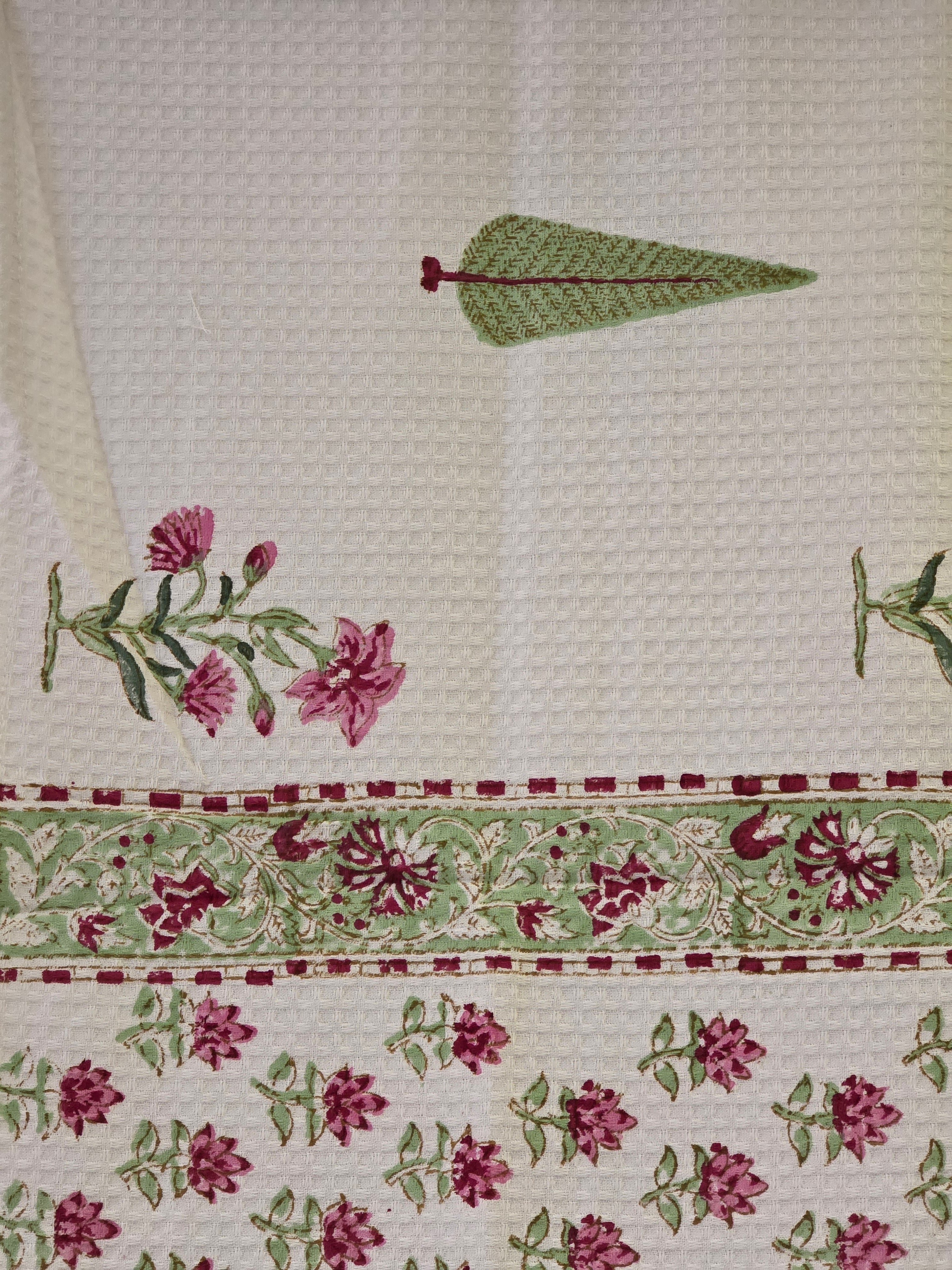 Pure Cotton Hand Block Print Bath Towel