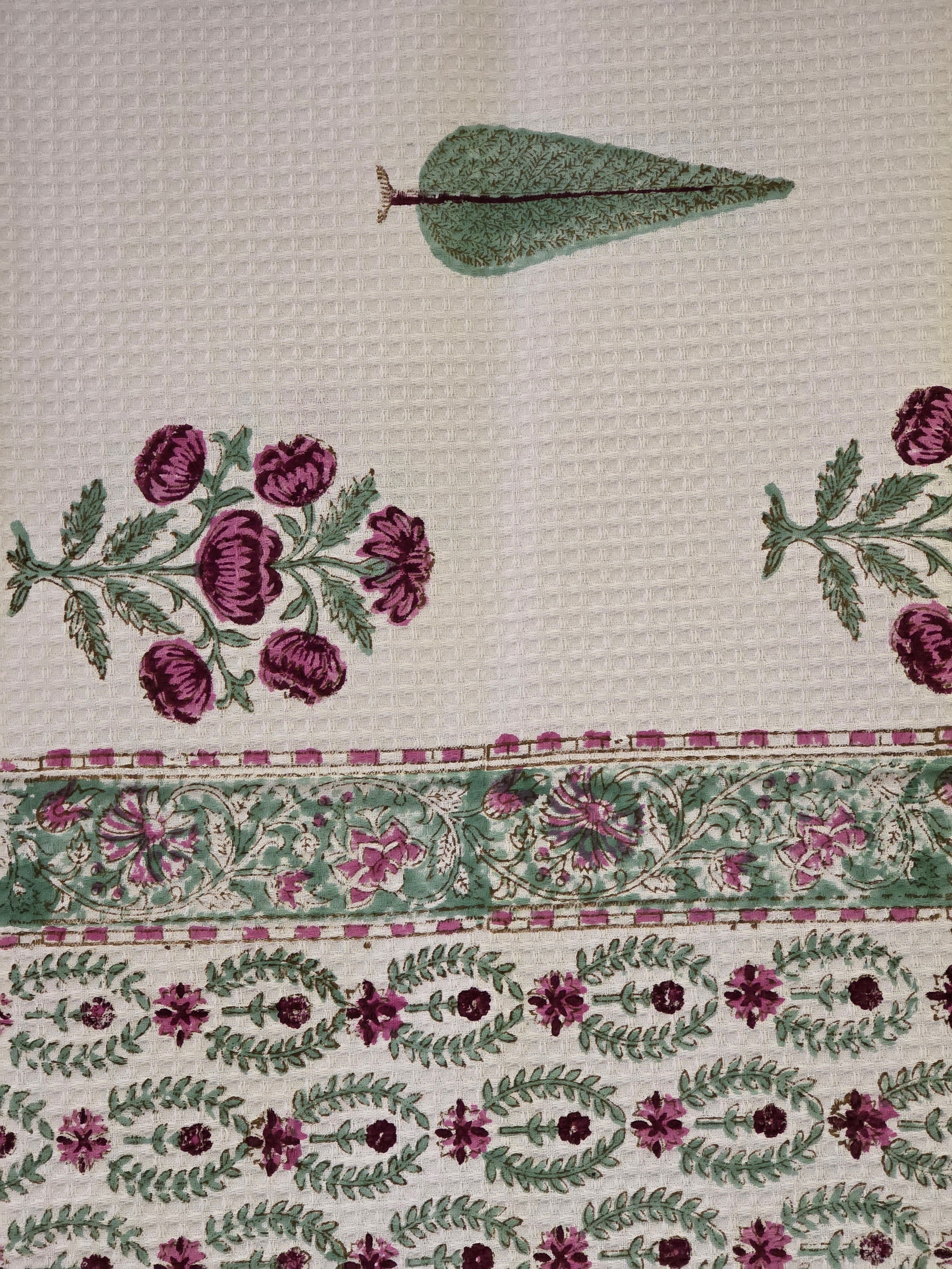 Pure Cotton Hand Block Print Bath Towel