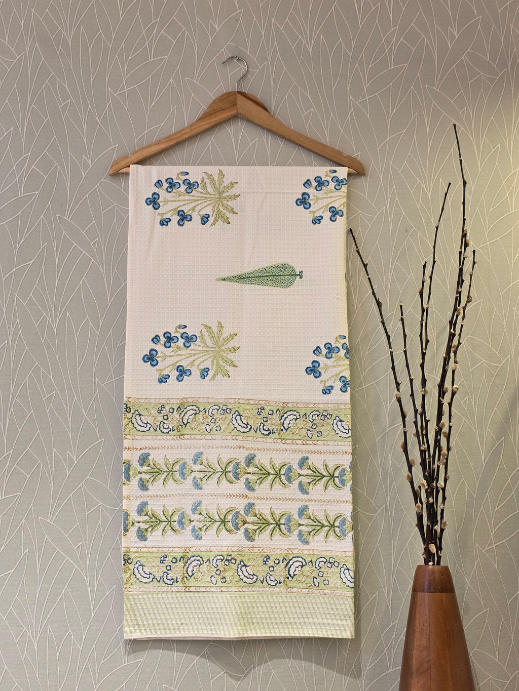Pure Cotton Hand Block Print Bath Towel