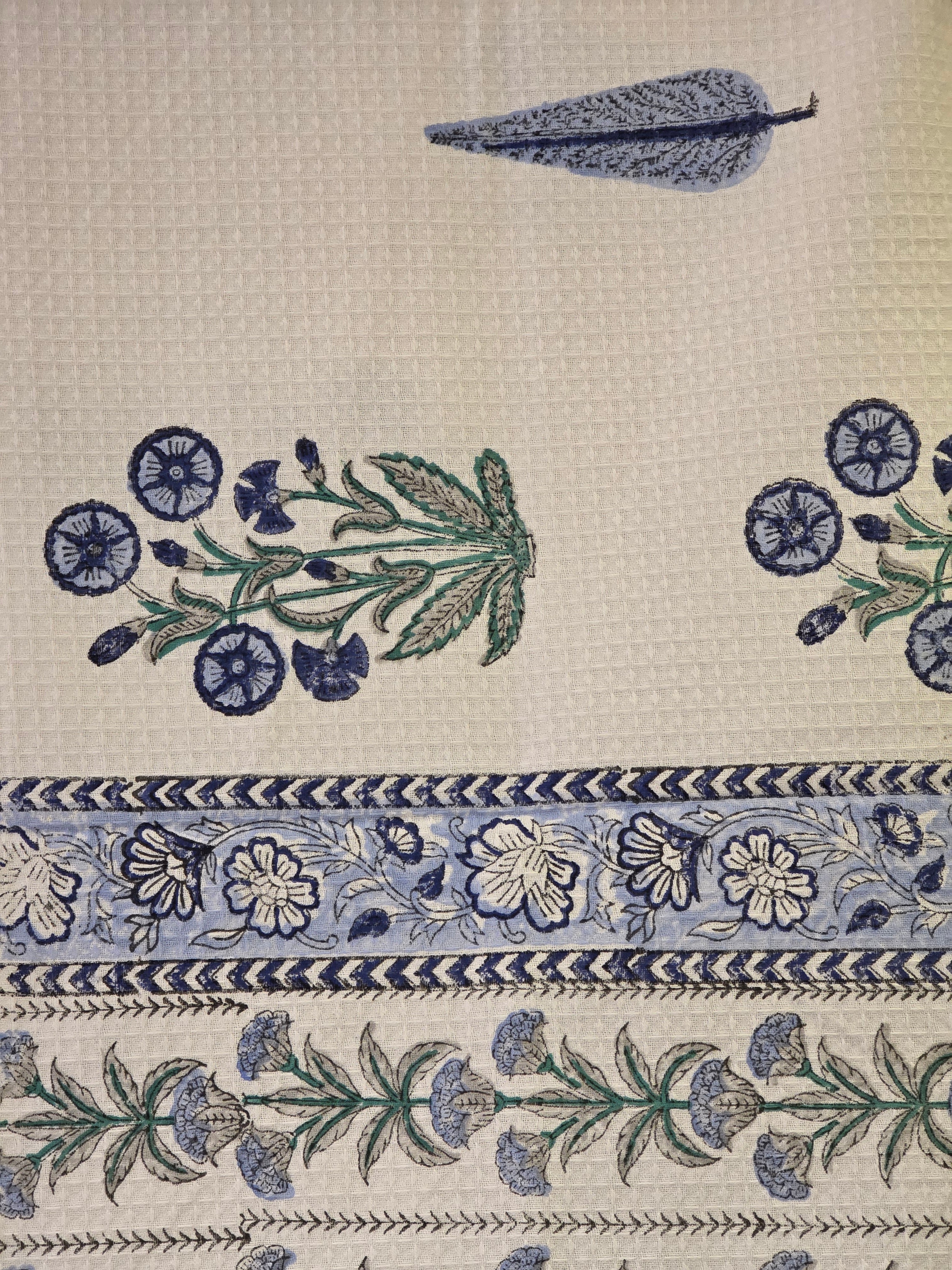 Pure Cotton Hand Block Print Bath Towel