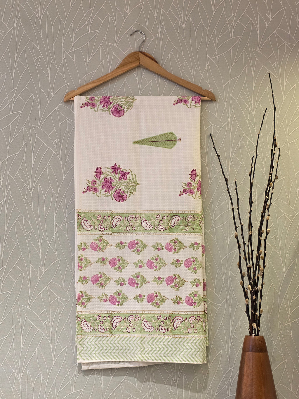 Pure Cotton Hand Block Print Bath Towel