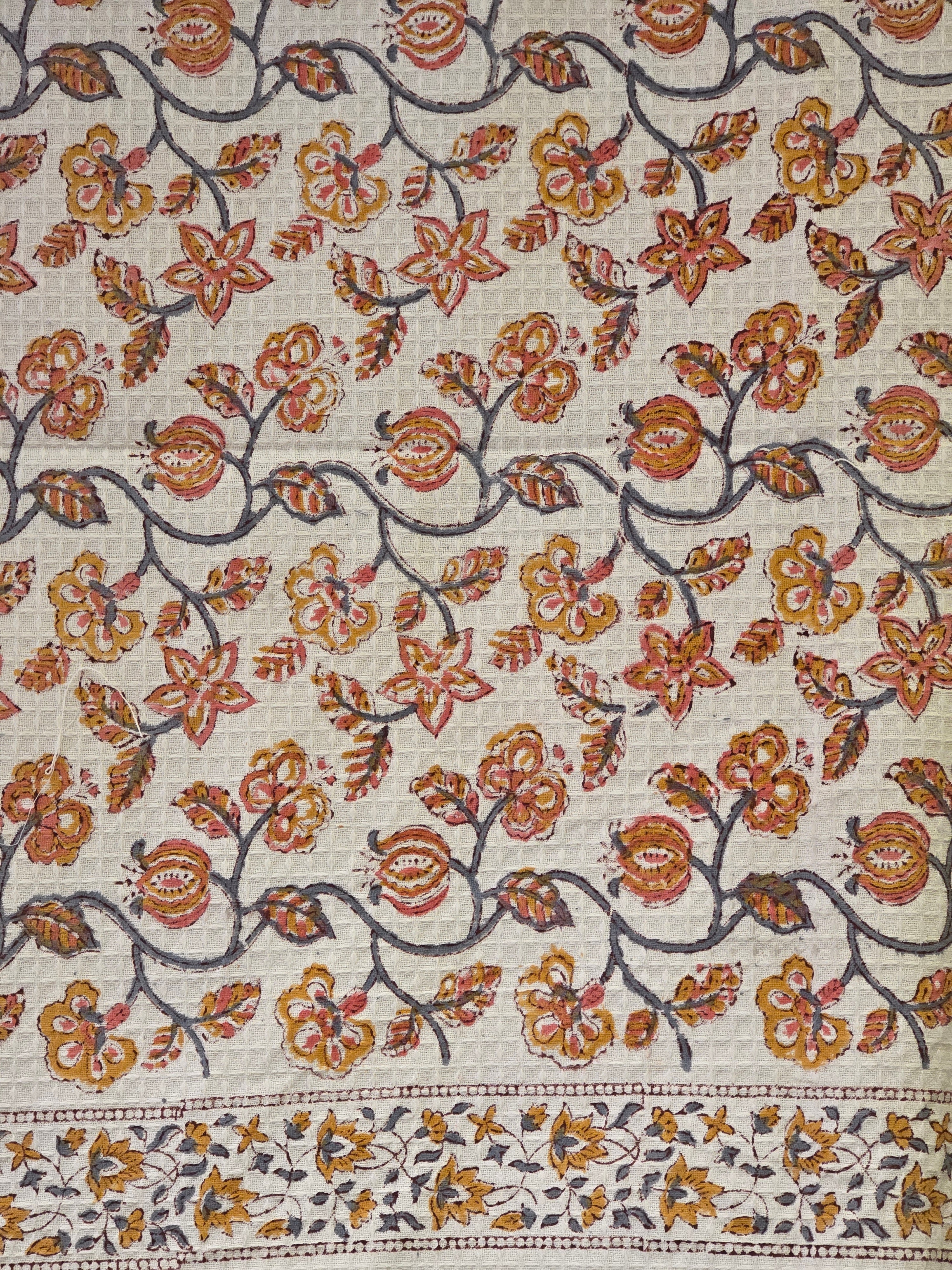 Pure Cotton Hand Block Print Bath Towel