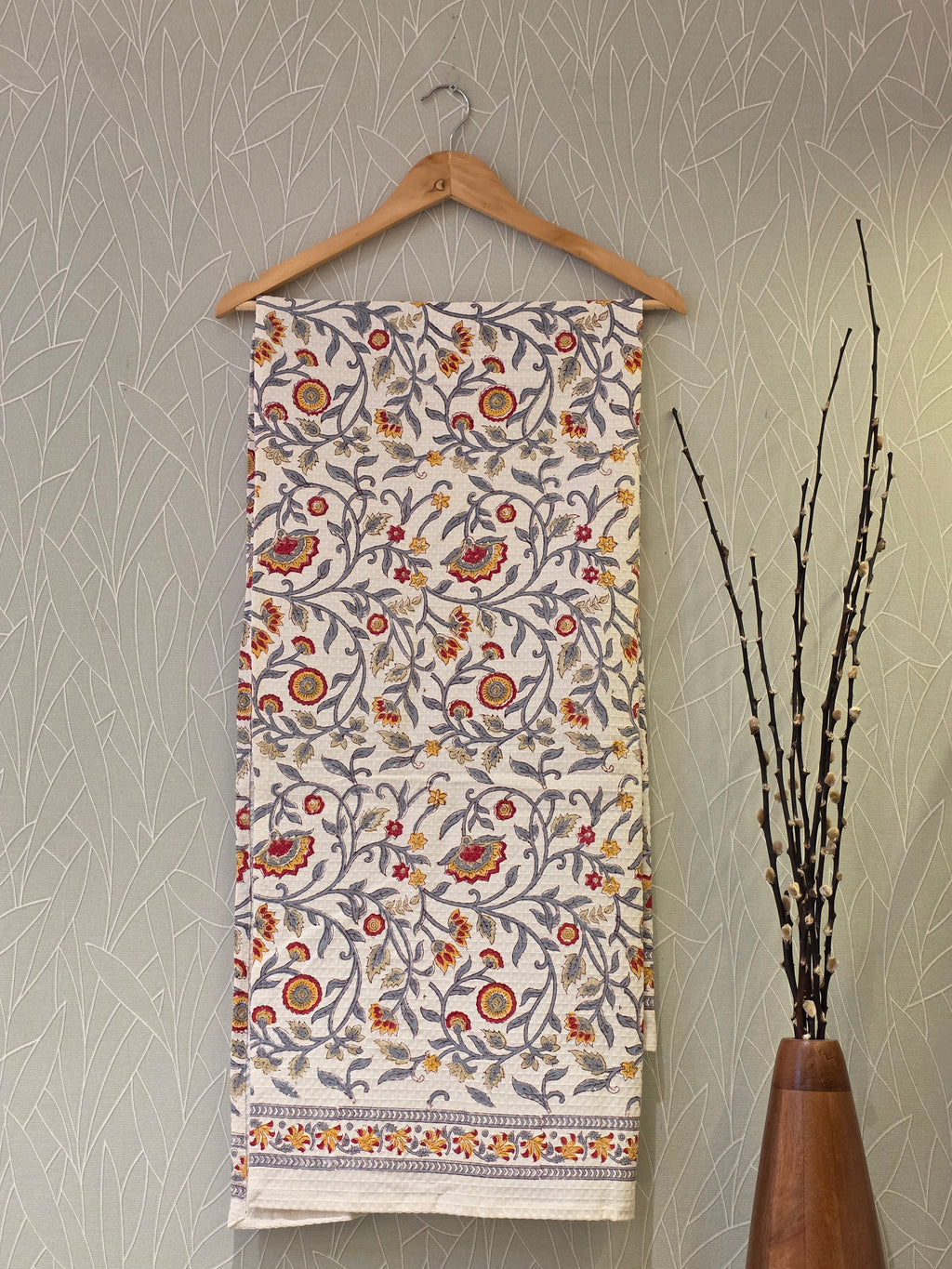 Pure Cotton Hand Block Print Bath Towel