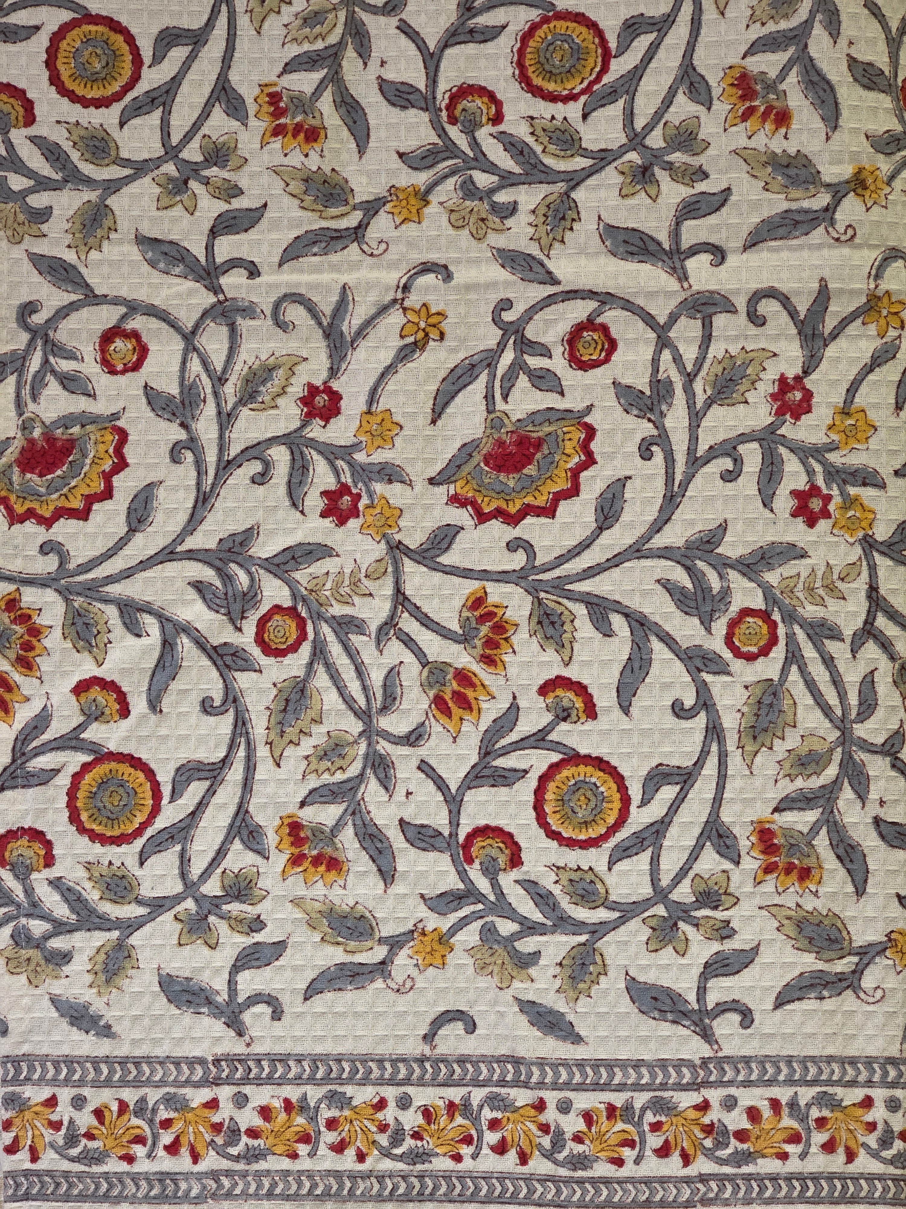 Pure Cotton Hand Block Print Bath Towel
