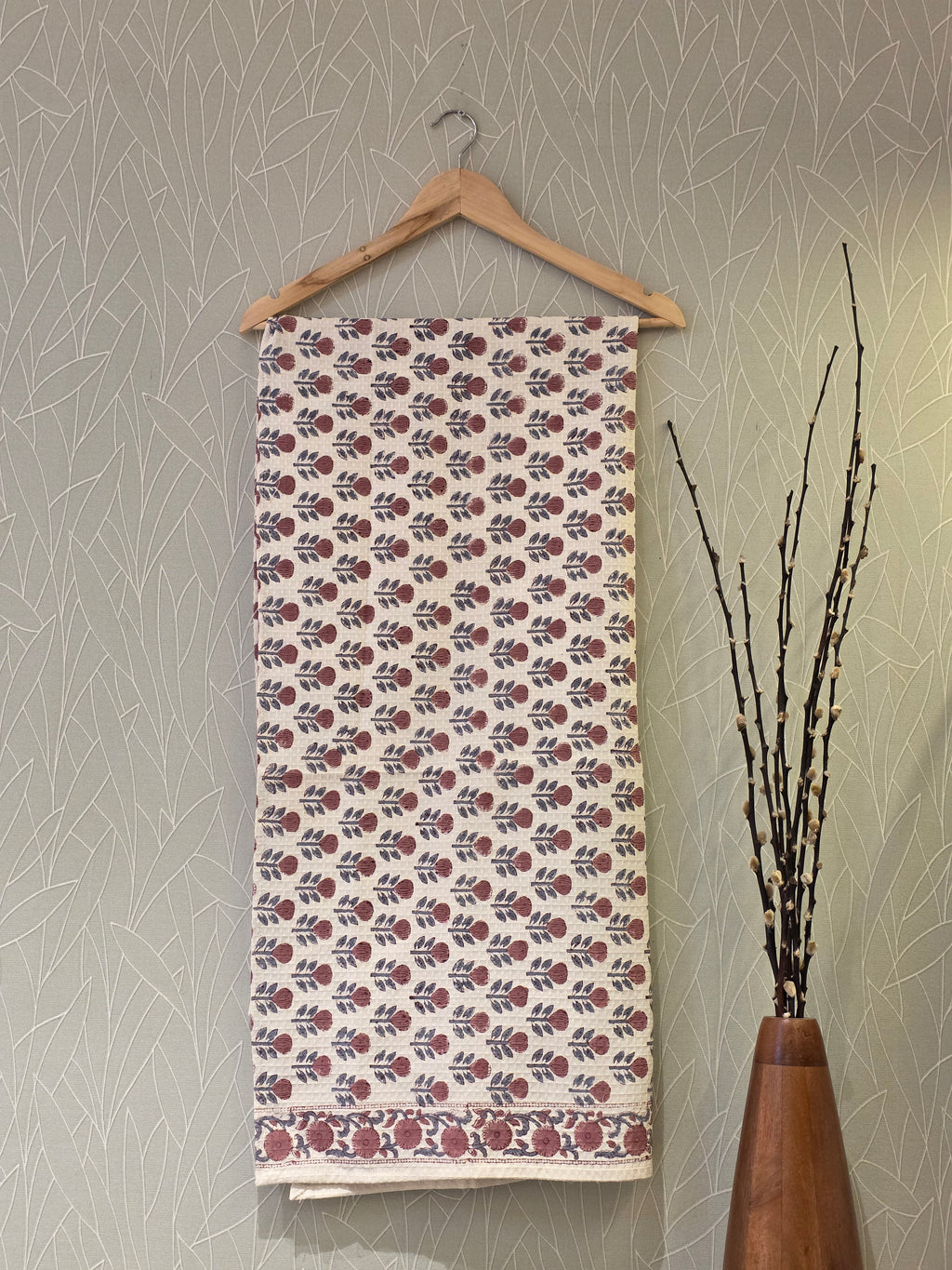 Pure Cotton Hand Block Print Bath Towel