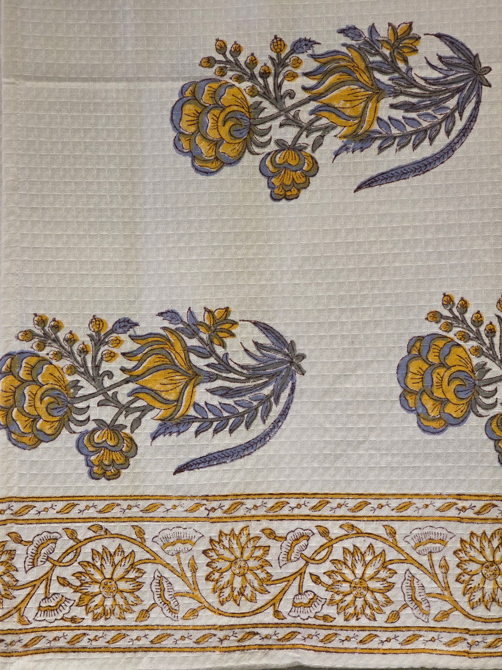 Pure Cotton Hand Block Print Bath Towel