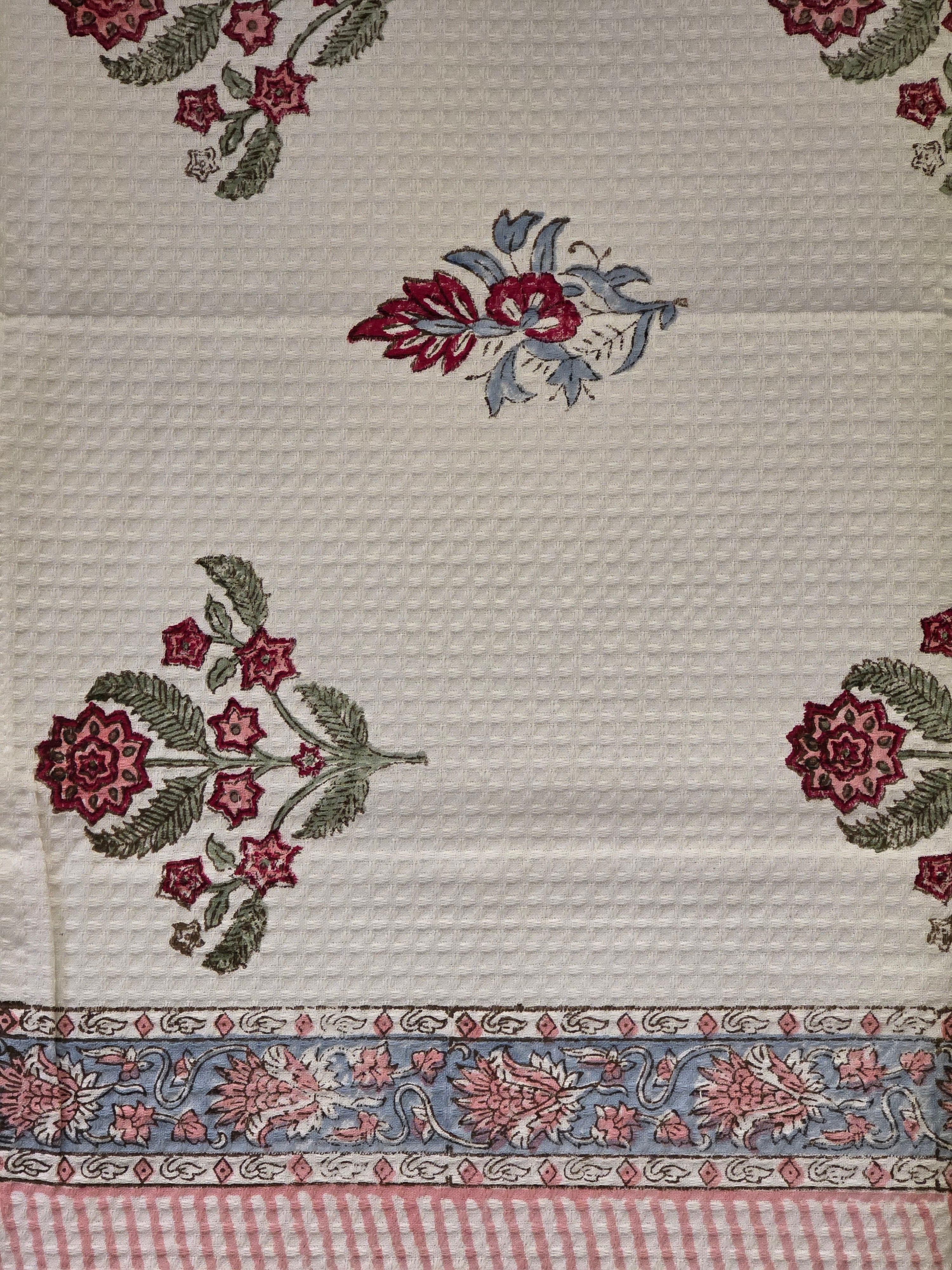 Pure Cotton Hand Block Print Bath Towel